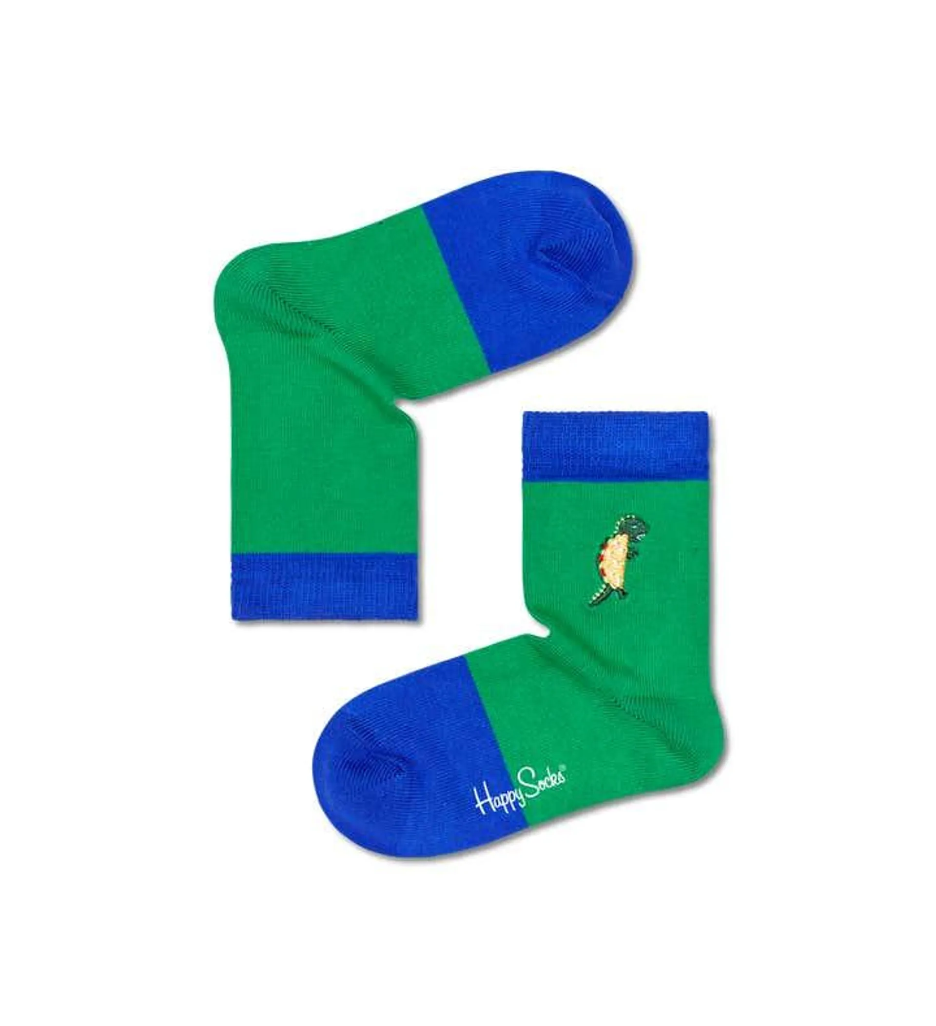 Kids Embroidery Tacosaurus Socks