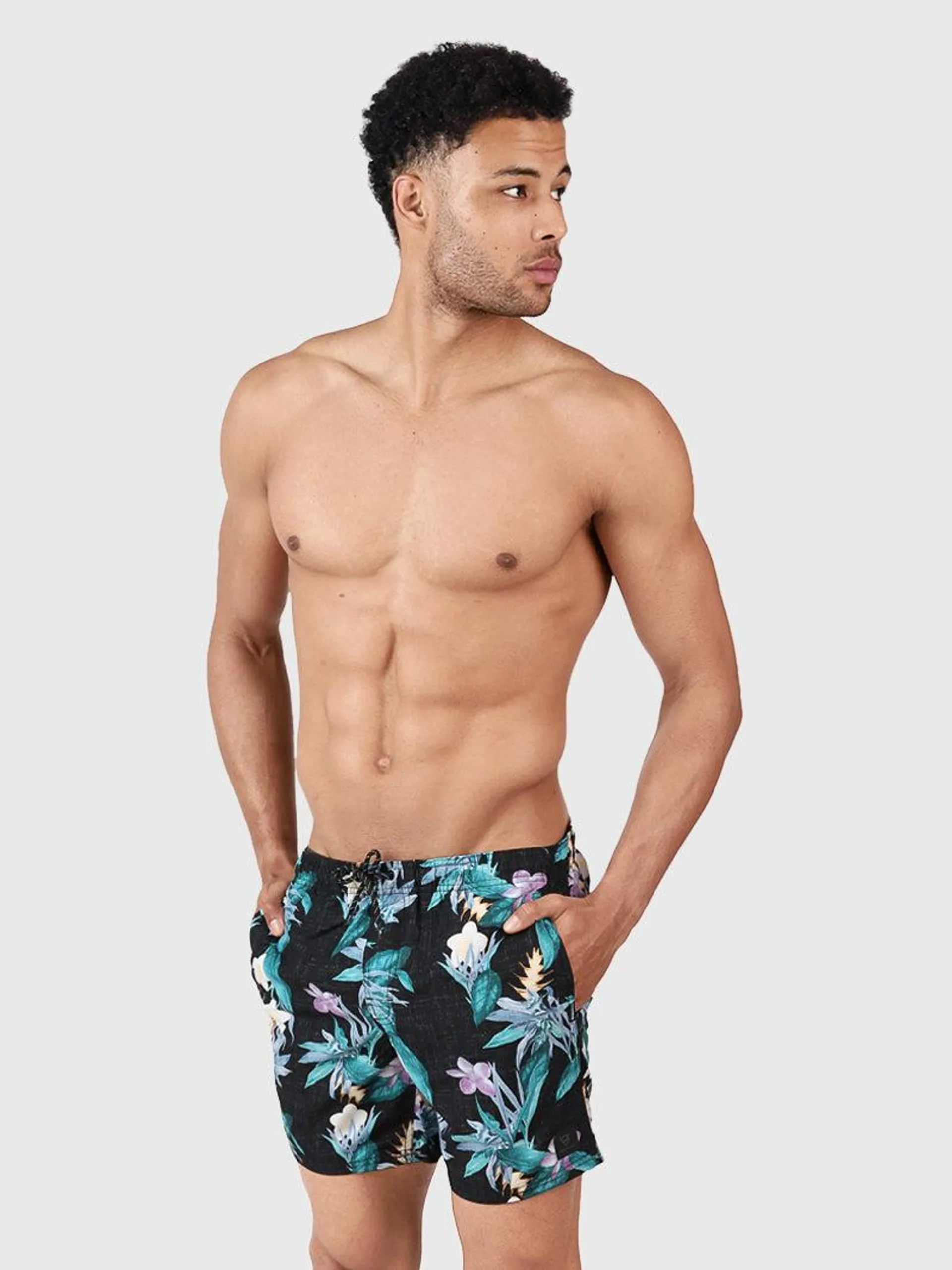 Cruneco-AO Men Swim Shorts | Black