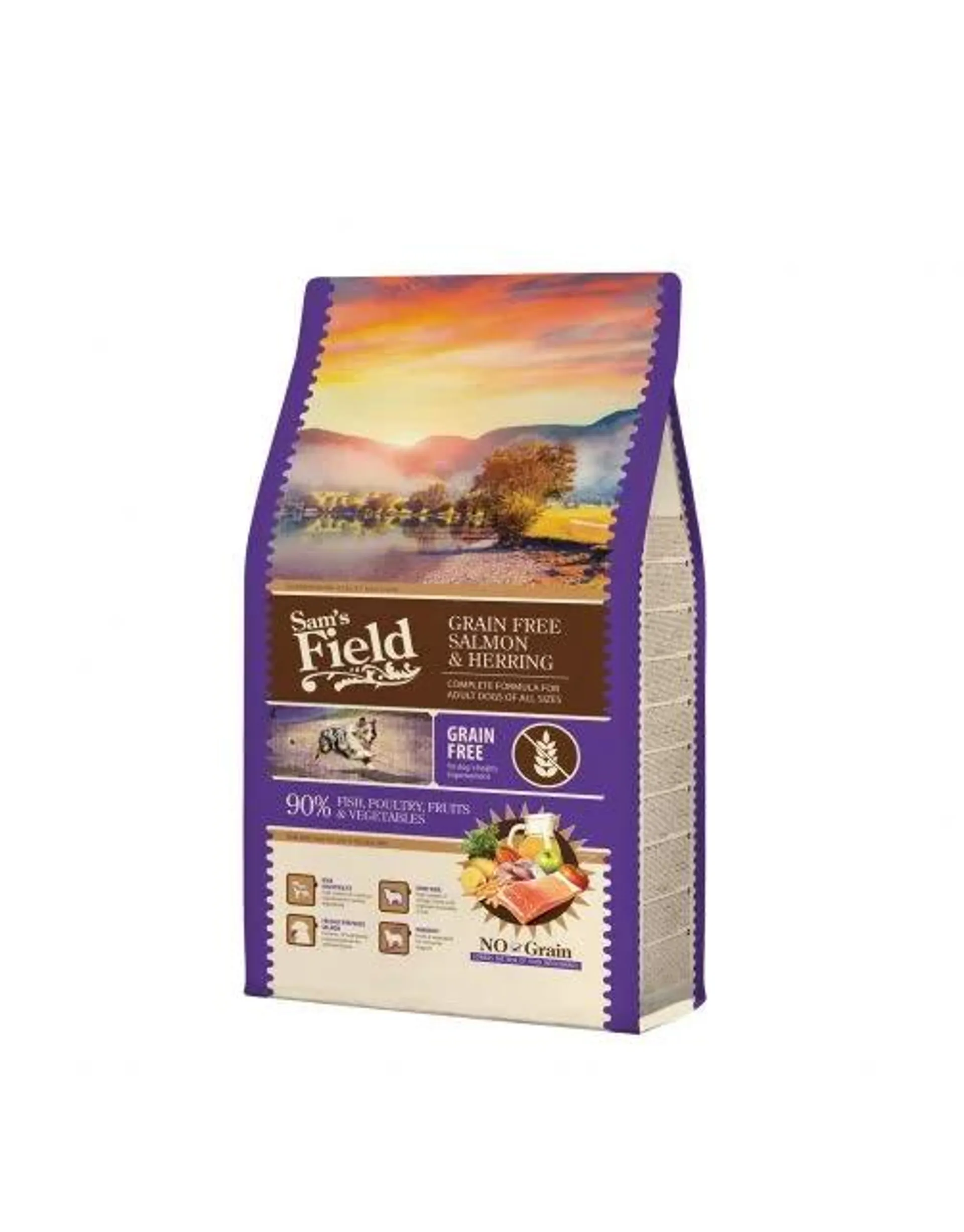 Sam's Field Adult High Meat & Grain Free Zalm&Haring - Hondenvoer