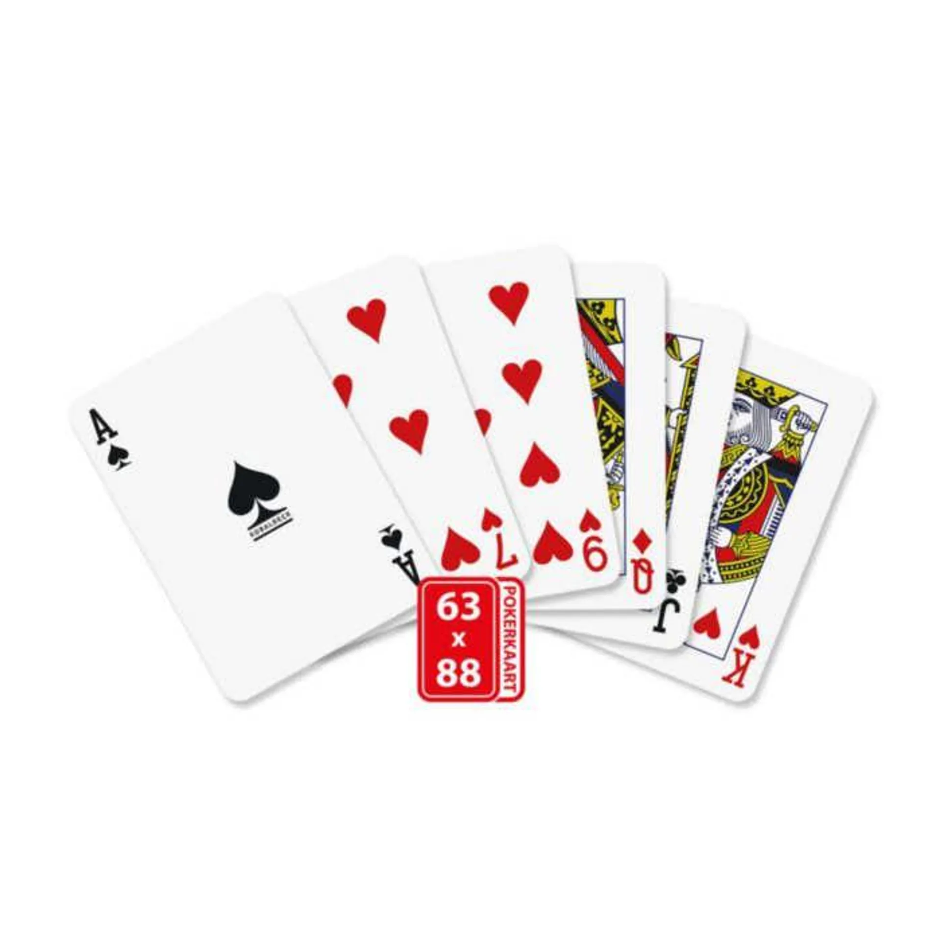 Pokerkaarten in doosje