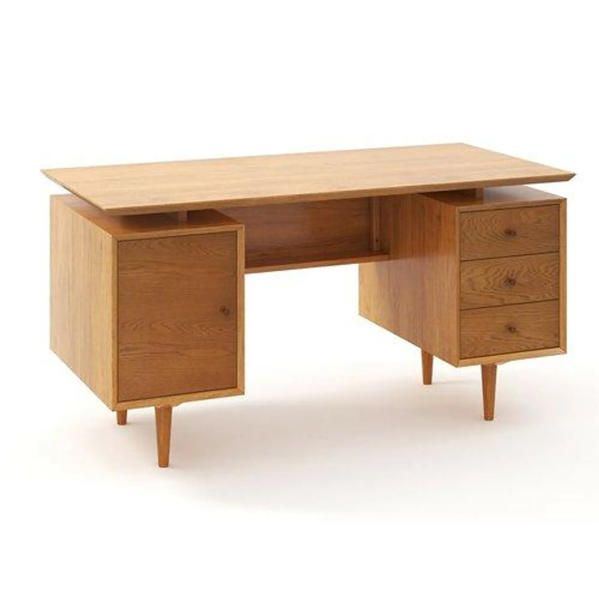 Bureau vintage double caisson, Quilda