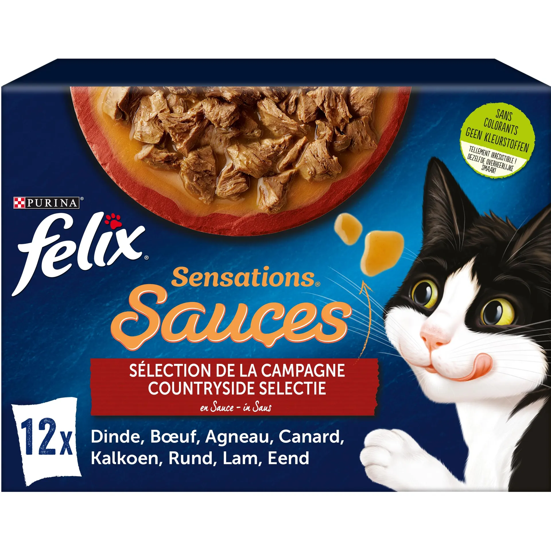 Felix kat sensations countryside selectie in saus 12x85g adult