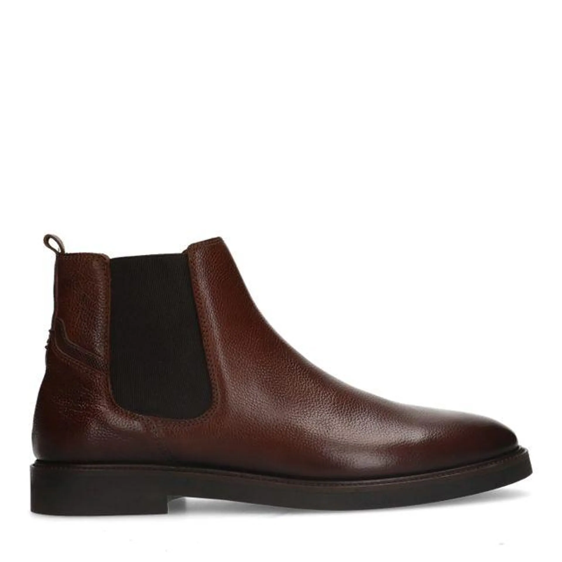 Cognac leren chelsea boots