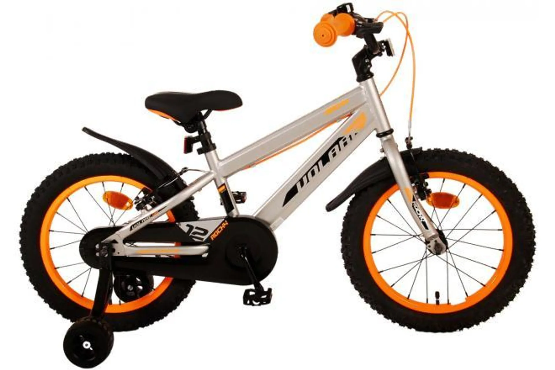 Volare Rocky Kinderfiets - Jongens - 16 inch - Grijs - Twee handremmen