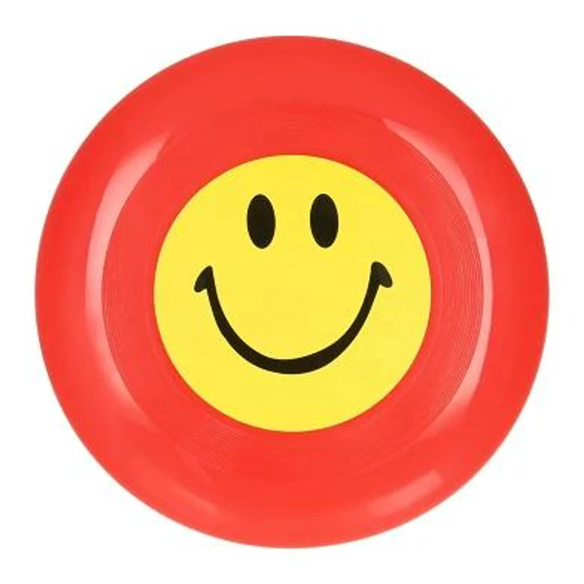 Frisbee met Lachgezicht Rood