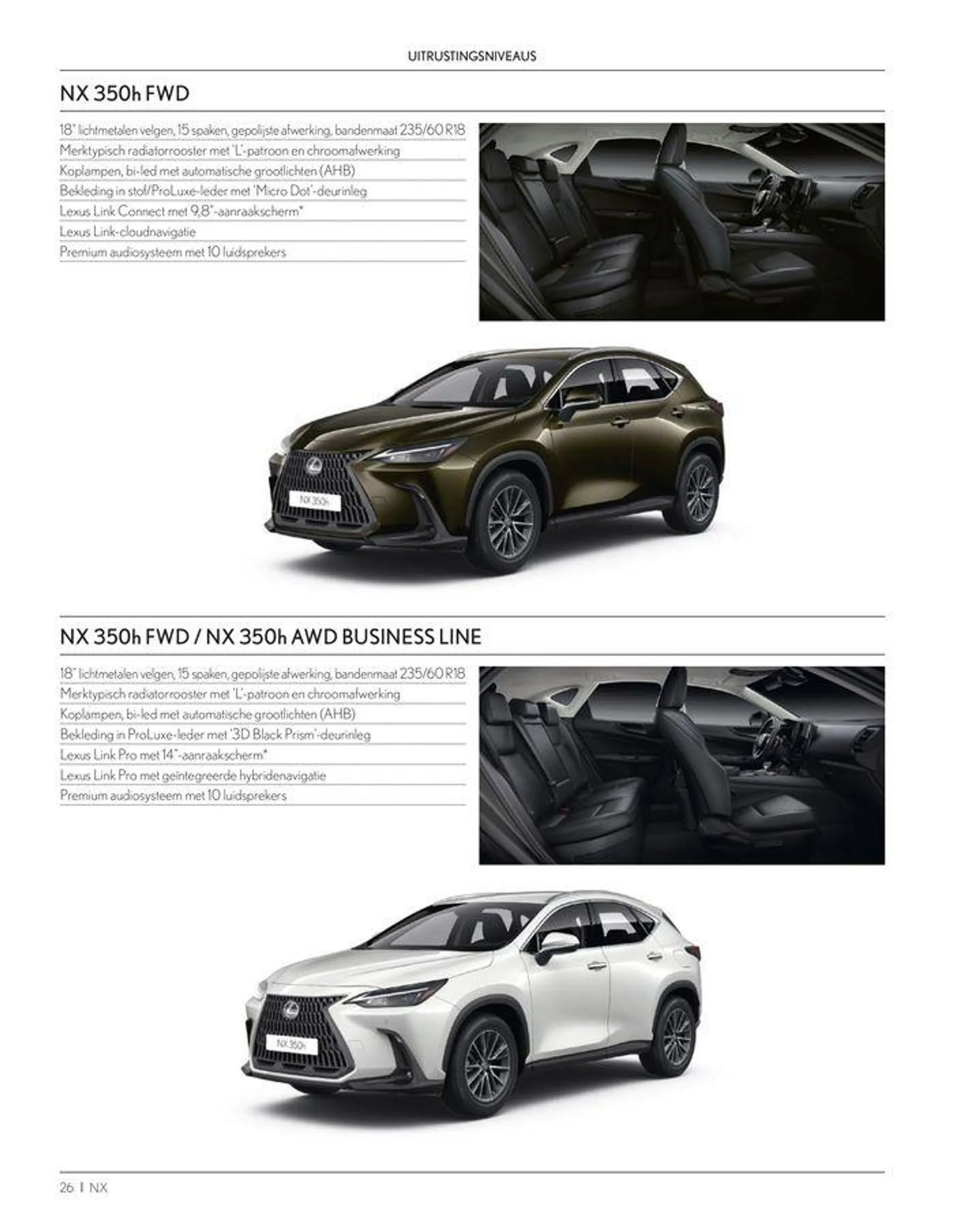 LEXUS NX  van 23 november tot 23 november 2024 - folder pagina 26