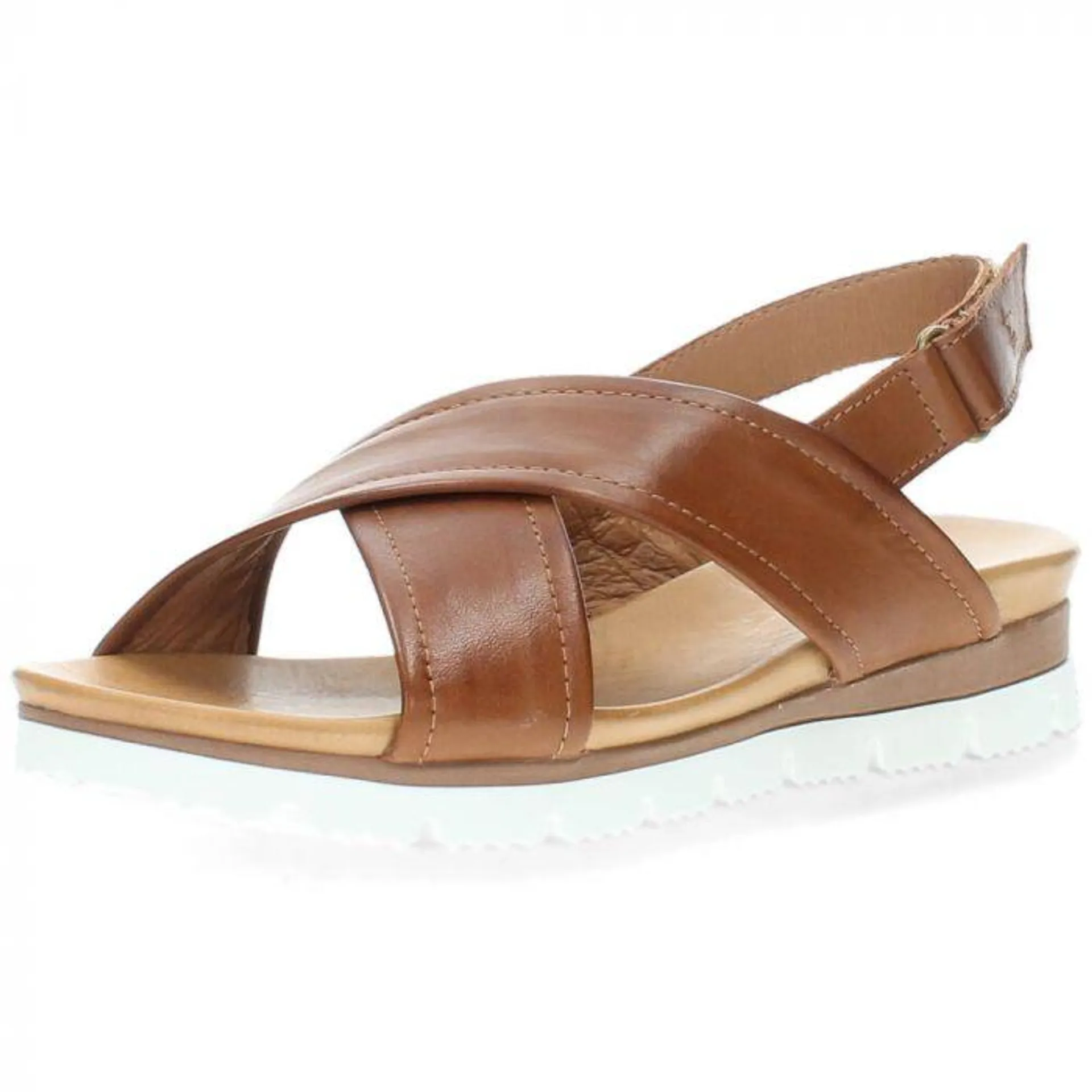 Cognac sandalen