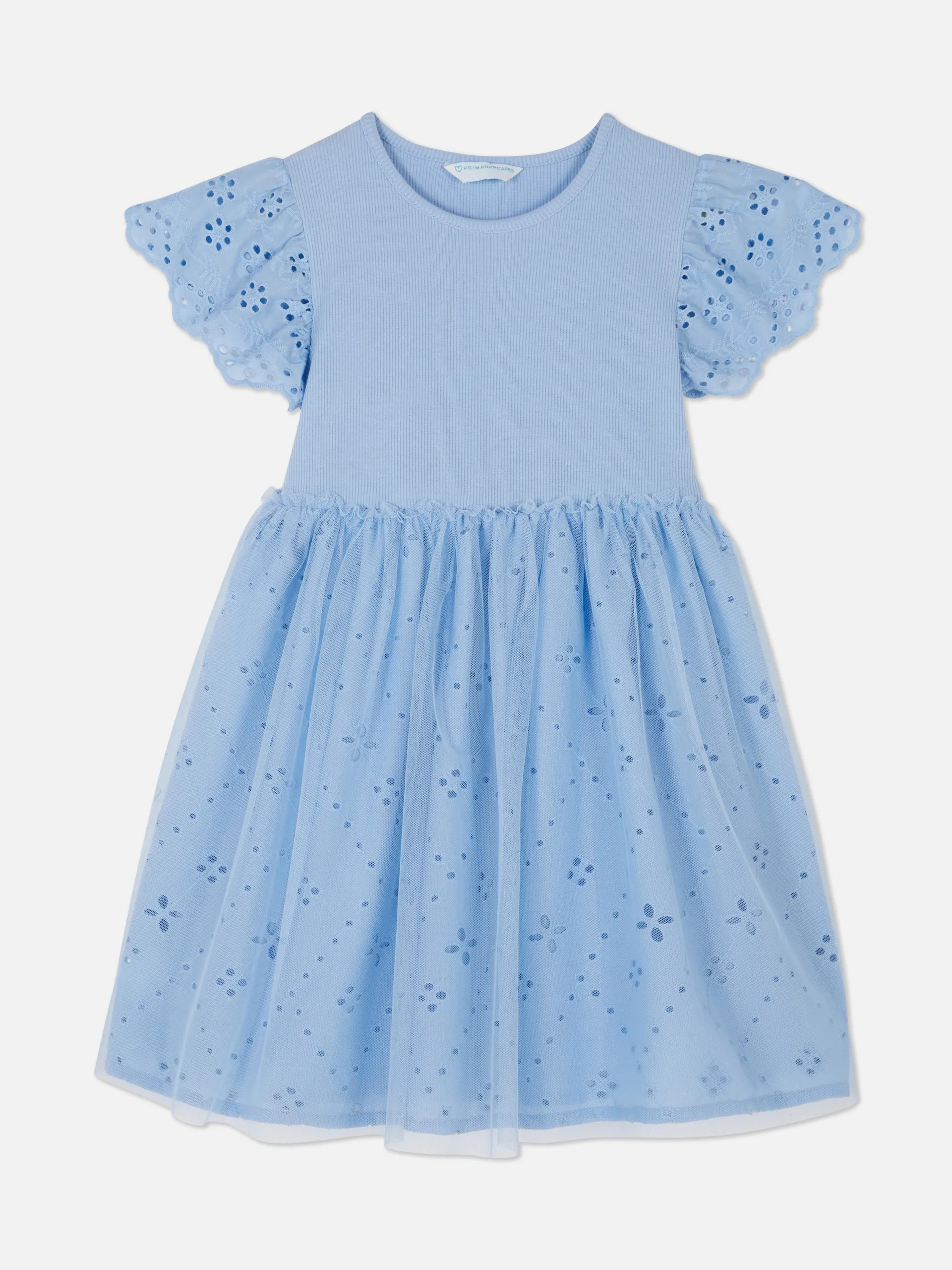 Robe tutu en broderie anglaise