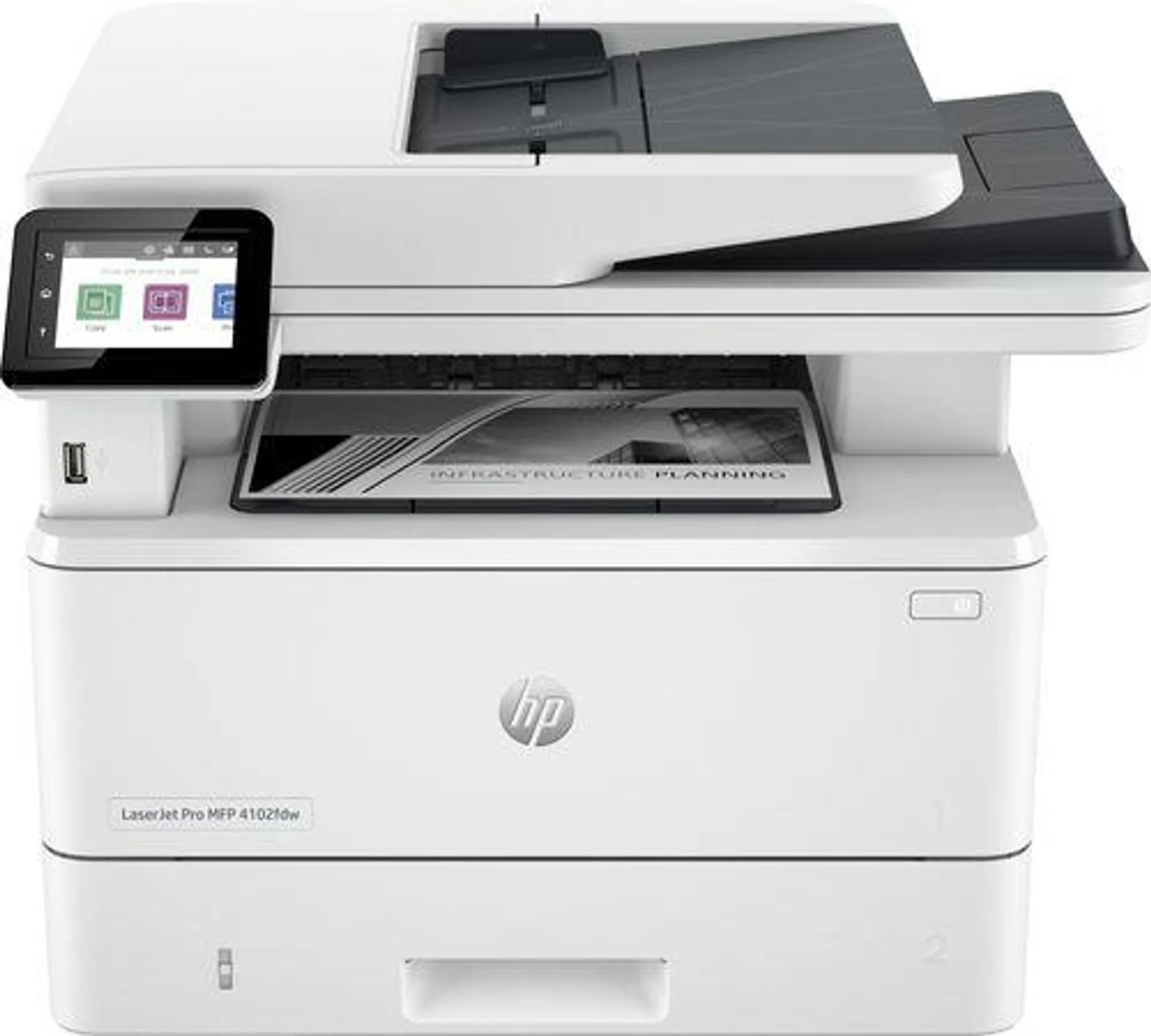 HP LaserJet Pro MFP 4102dw printer, Zwart-wit, Printer voor Kleine en middelgrote ondernemingen, Pri