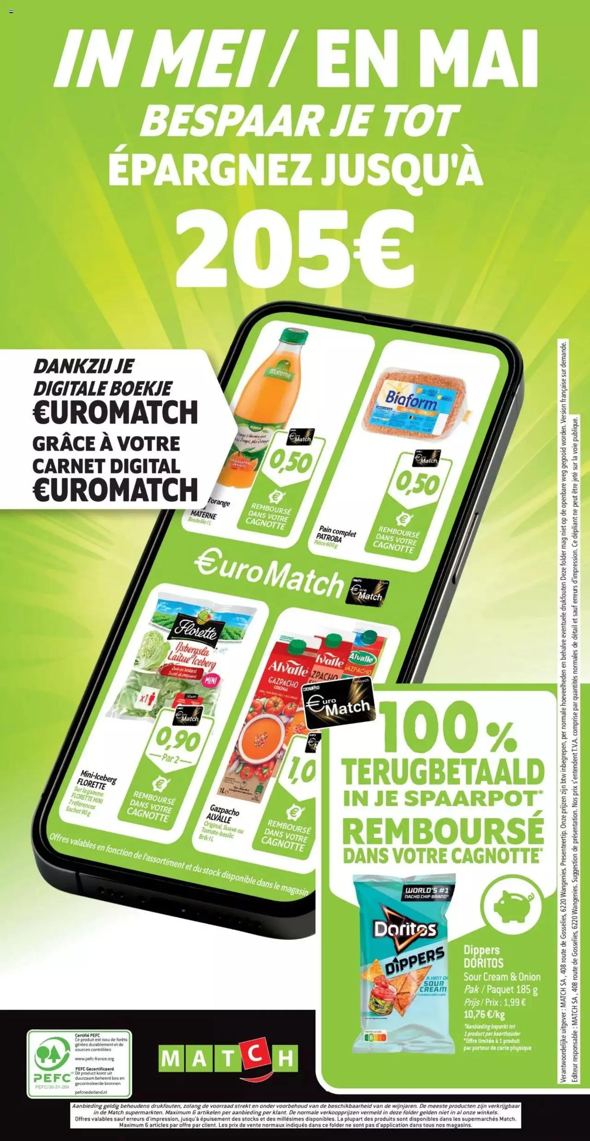 Match Supermarché folder / publicité - 23