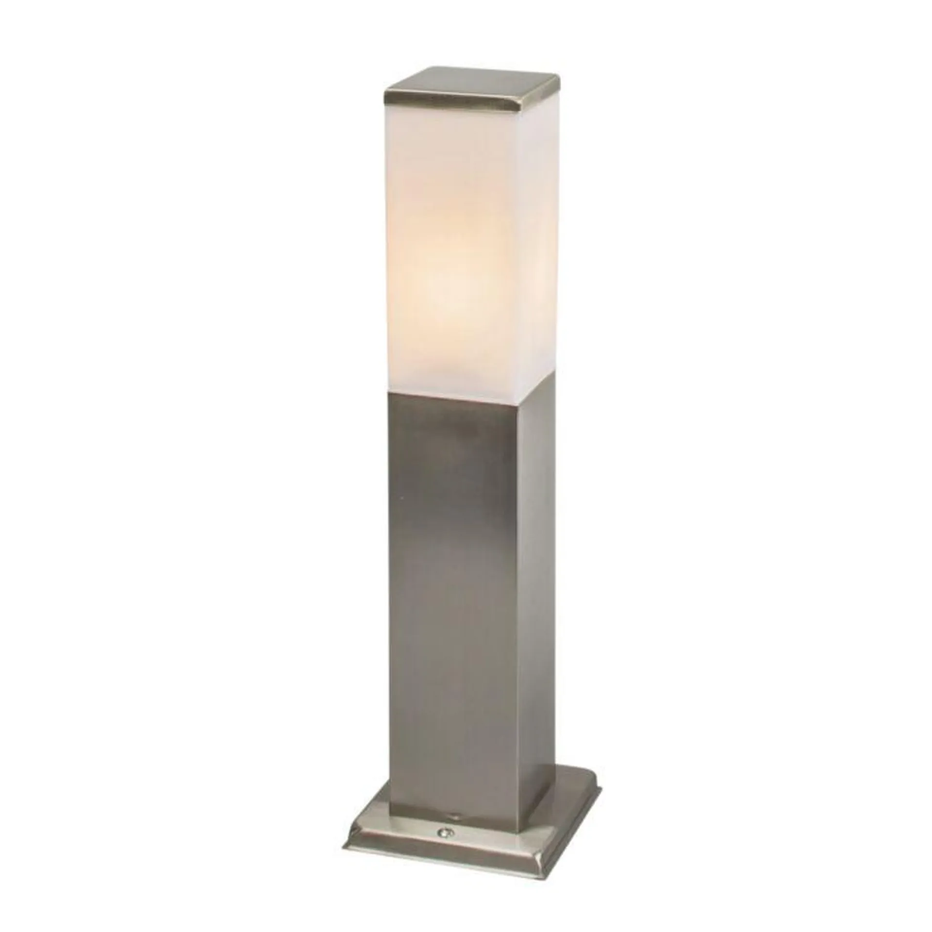 Moderne vierkante buitenlamp 45cm staal - Malios