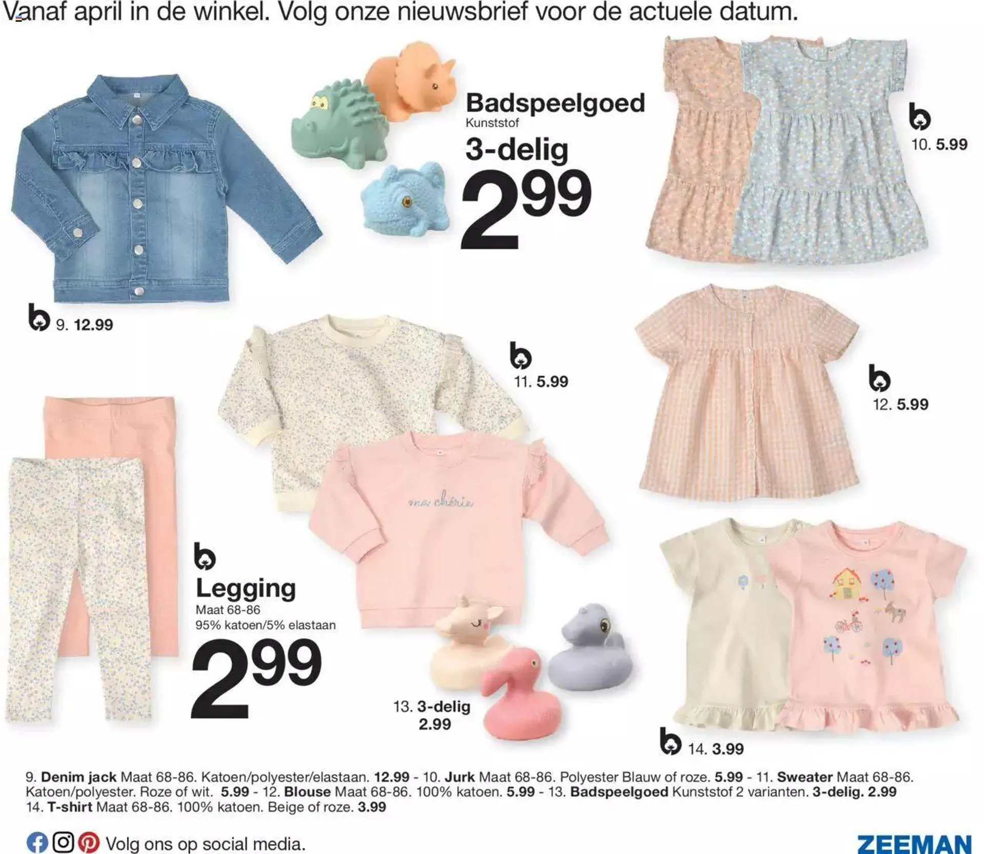 Zeeman babycollectie folder van 1 januari tot 31 december 2023 - folder pagina 29