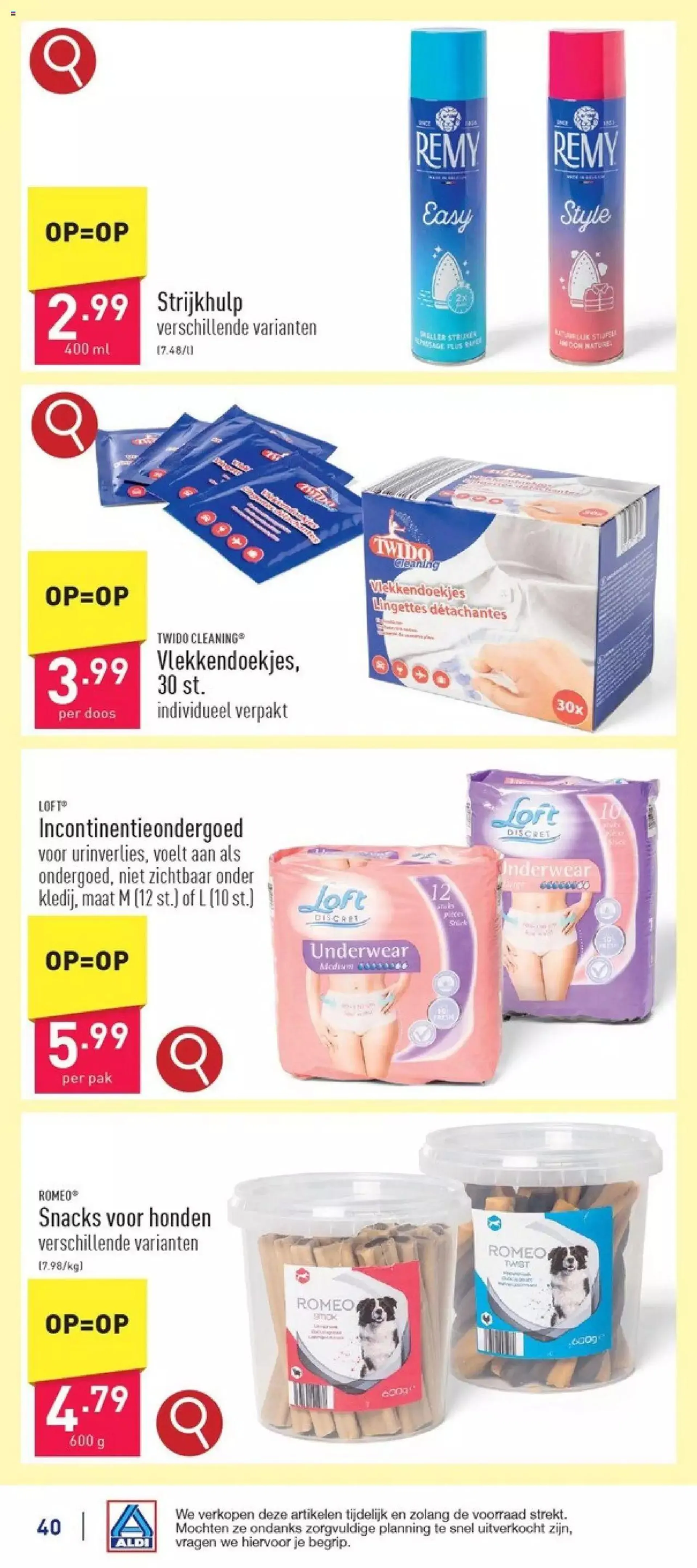 Aldi folder week 16 van 20 april tot 31 december 2024 - folder pagina 40