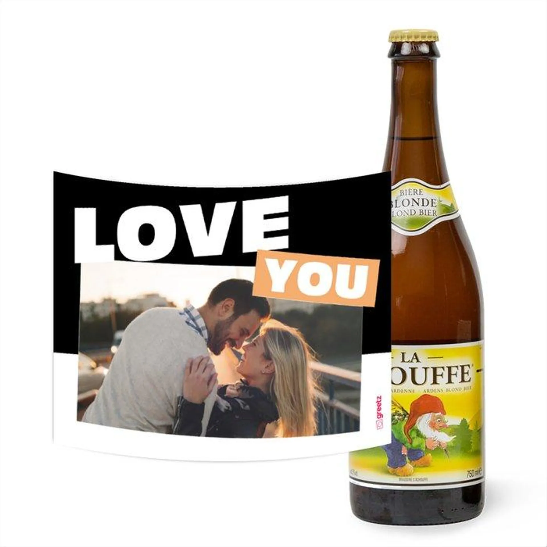 La Chouffe | 750 ml | Love met eigen foto