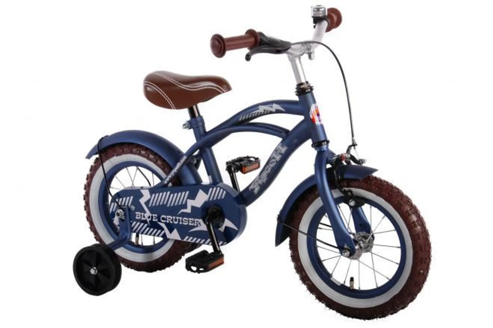 Volare Blue Cruiser Kinderfiets - Jongens - 12 inch - Blauw - 95% afgemonteerd