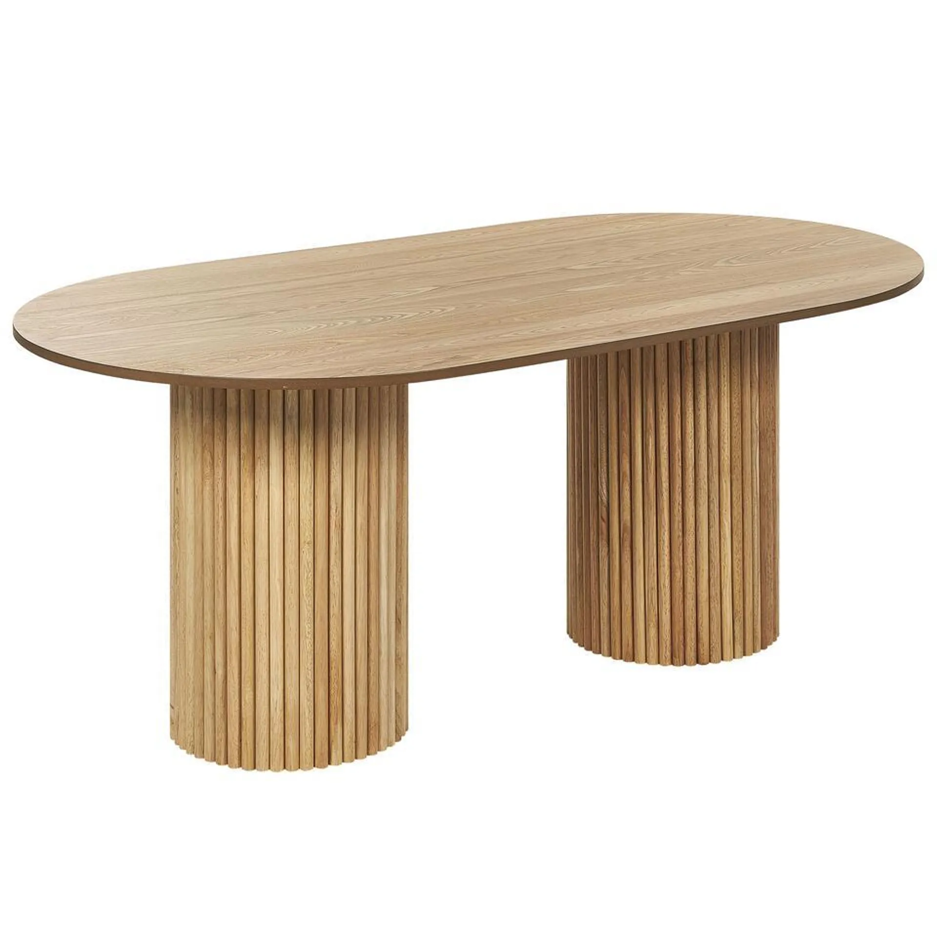 SHERIDAN - Eettafel - Lichte houtkleur - MDF