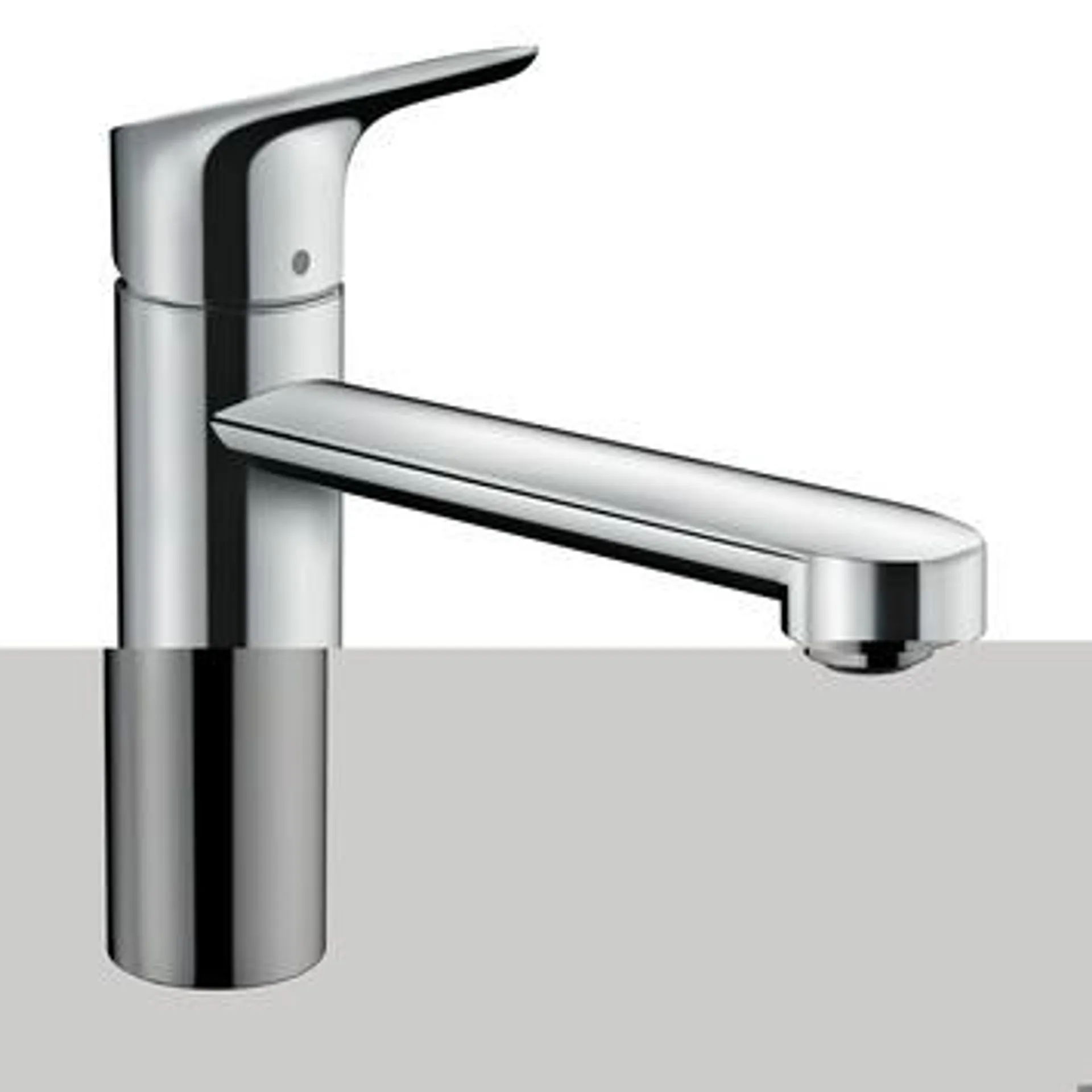 Hansgrohe keukenkraan Focus M43 met hendel Inox 120