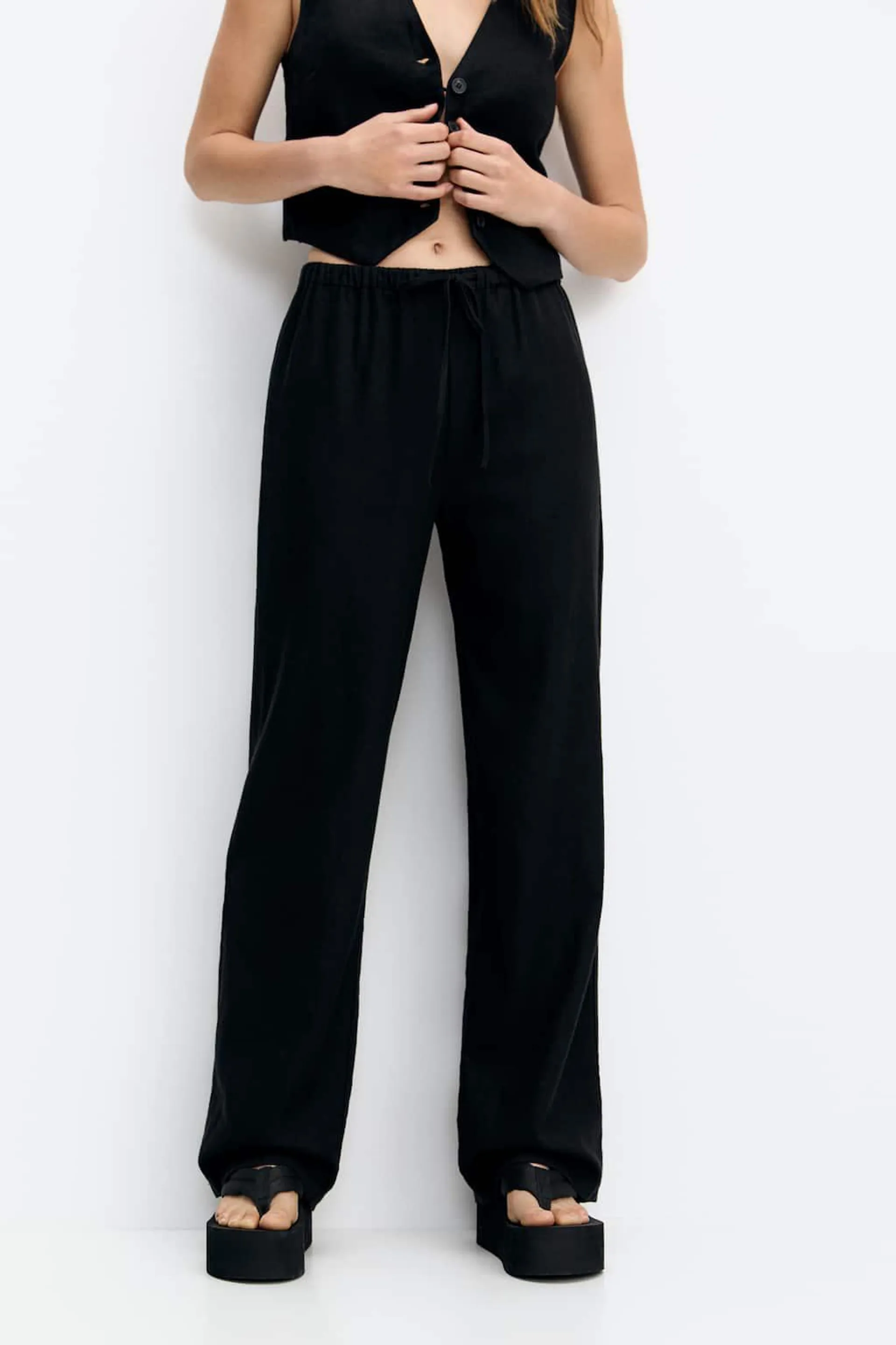 FLOWING RUSTIC TROUSERS
