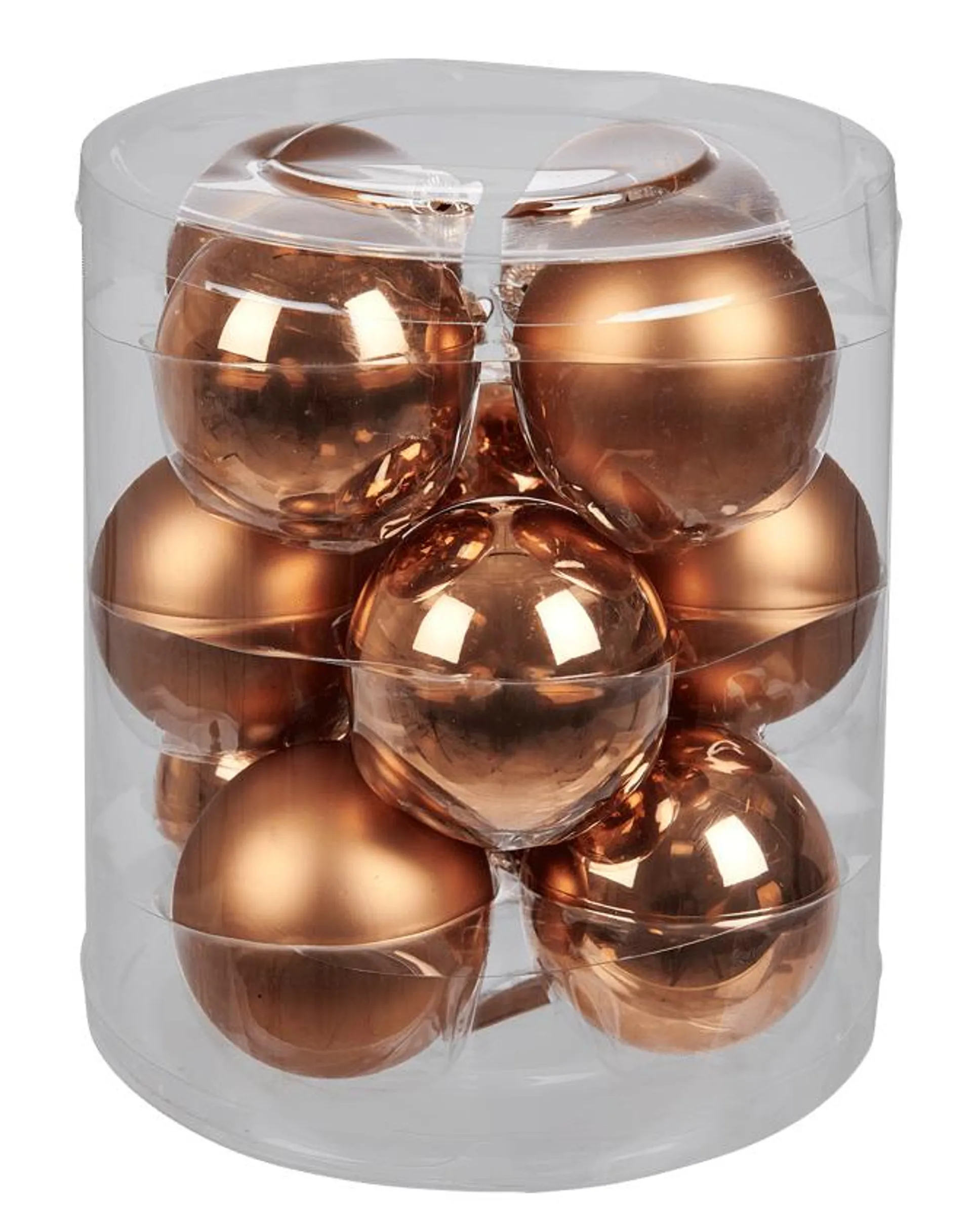 BRONZE Ballen set van 12 brons Ø 6 cm