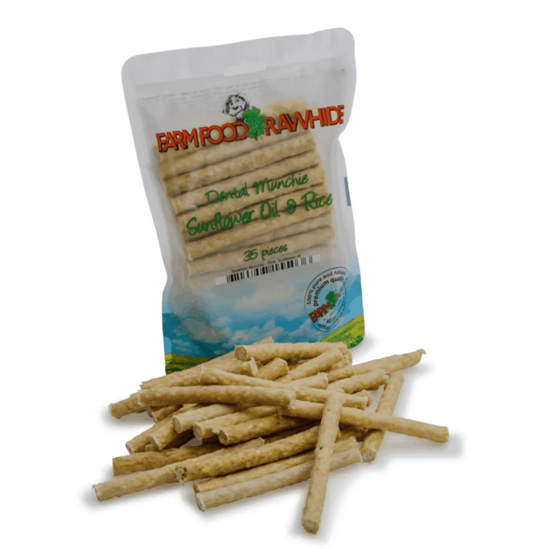 Farm Food Rawhide dental munchie natural 35st