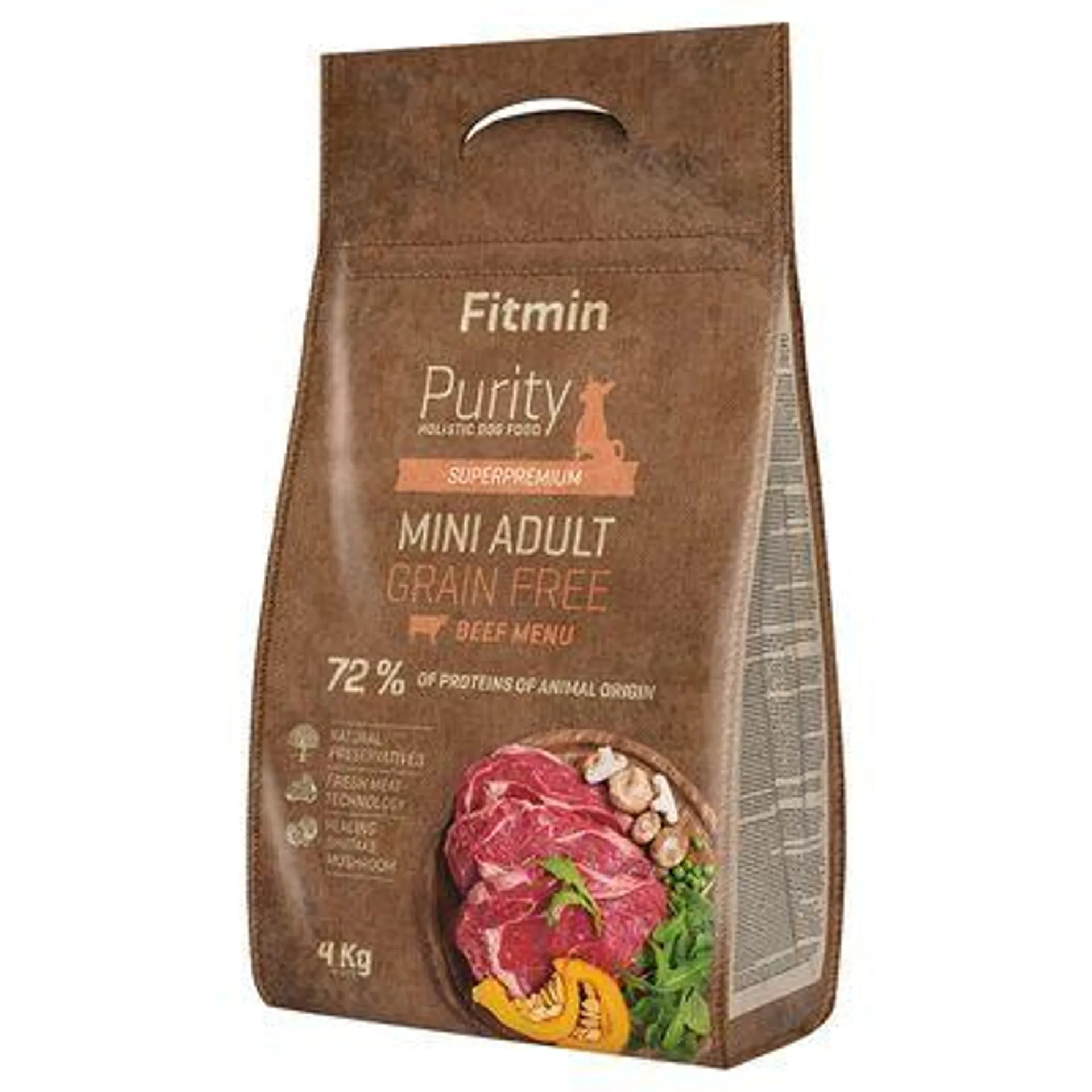 Fitmin dog Purity Adult Mini, bœuf (sans céréales)