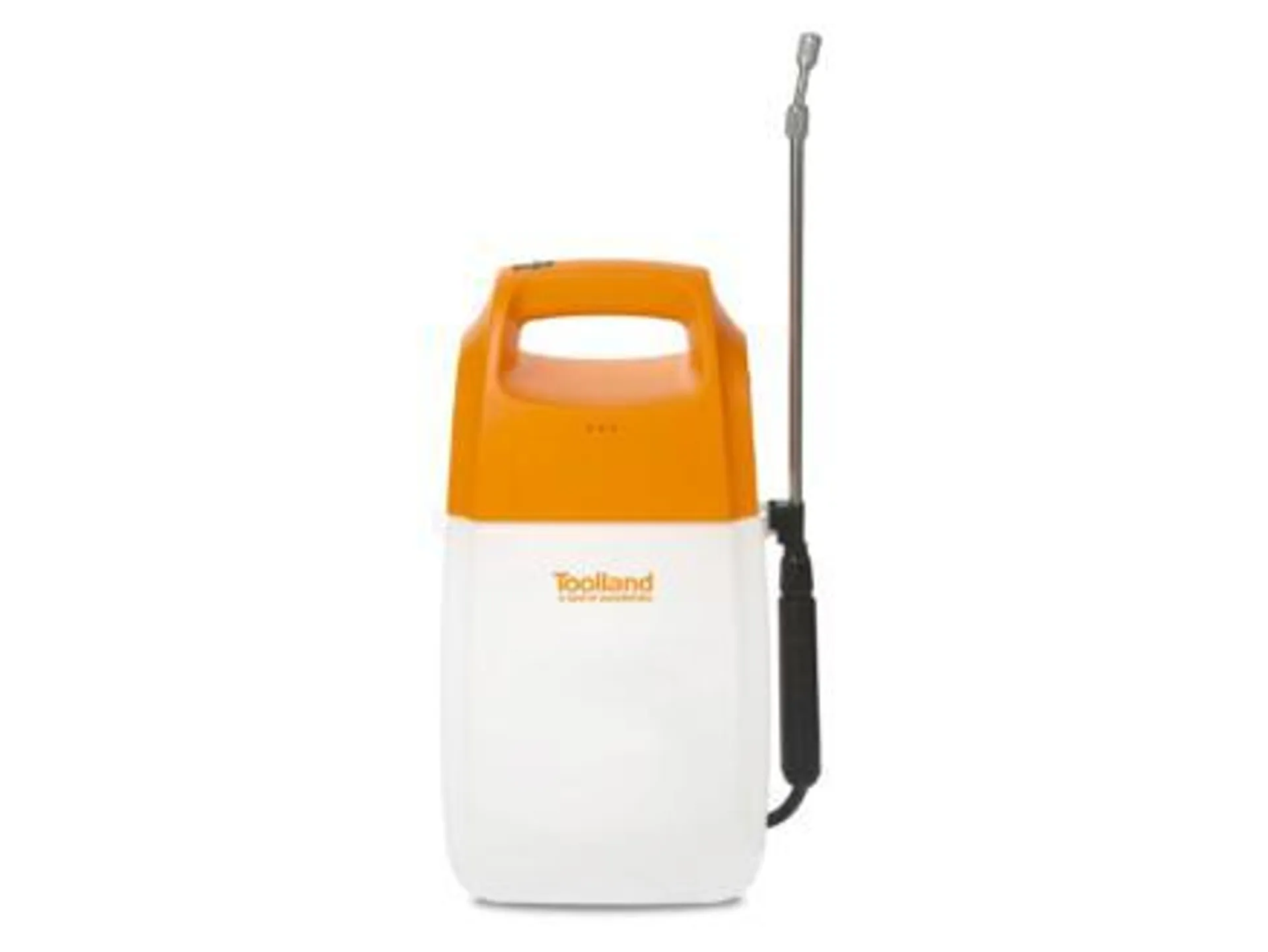 Toolland druksproeier met herlaadbare batterij 6l wit/oranje