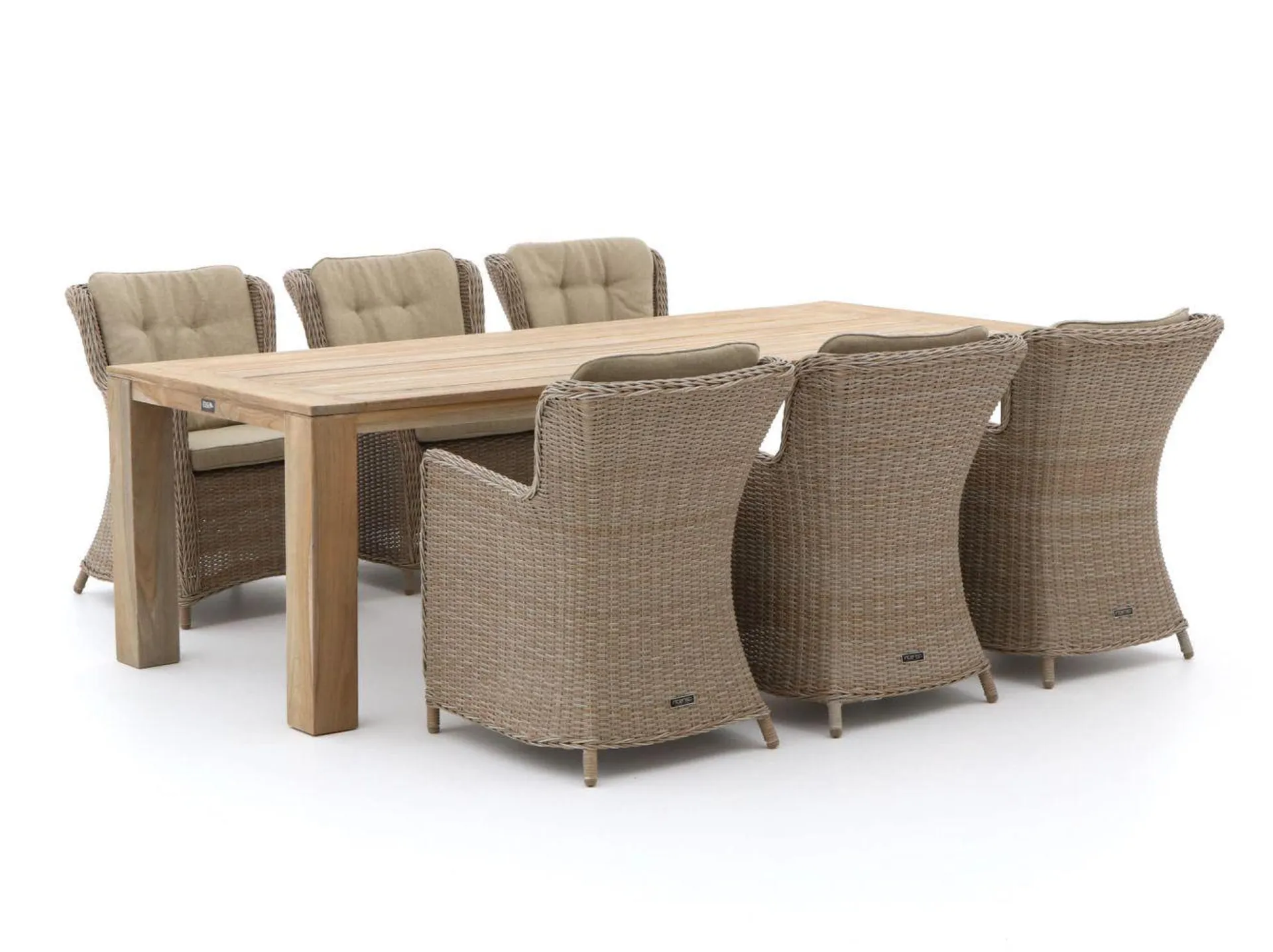 Intenso Milano/ROUGH-X 240cm dining tuinset 7-delig