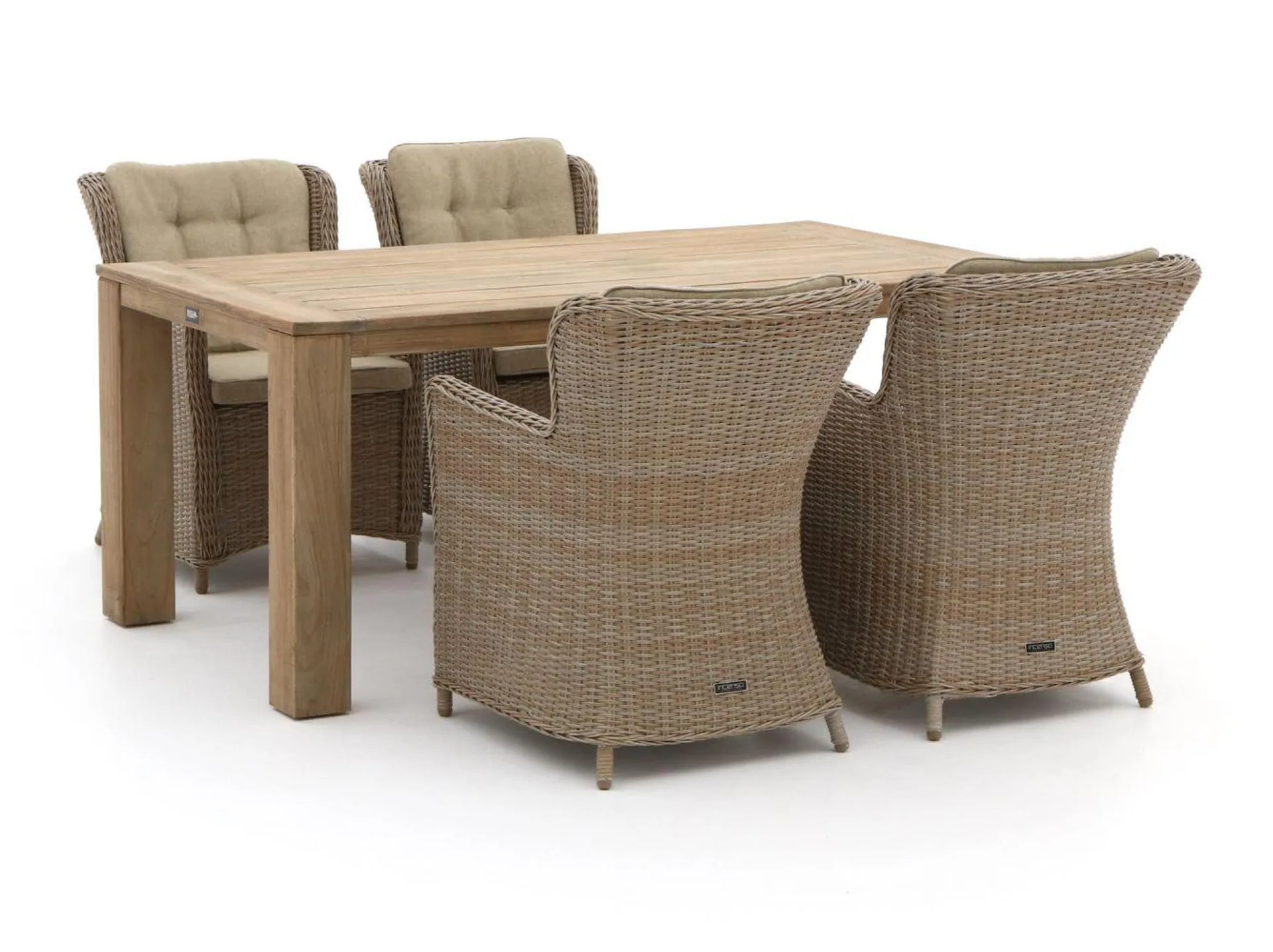 Intenso Milano/ROUGH-X 180cm dining tuinset 5-delig