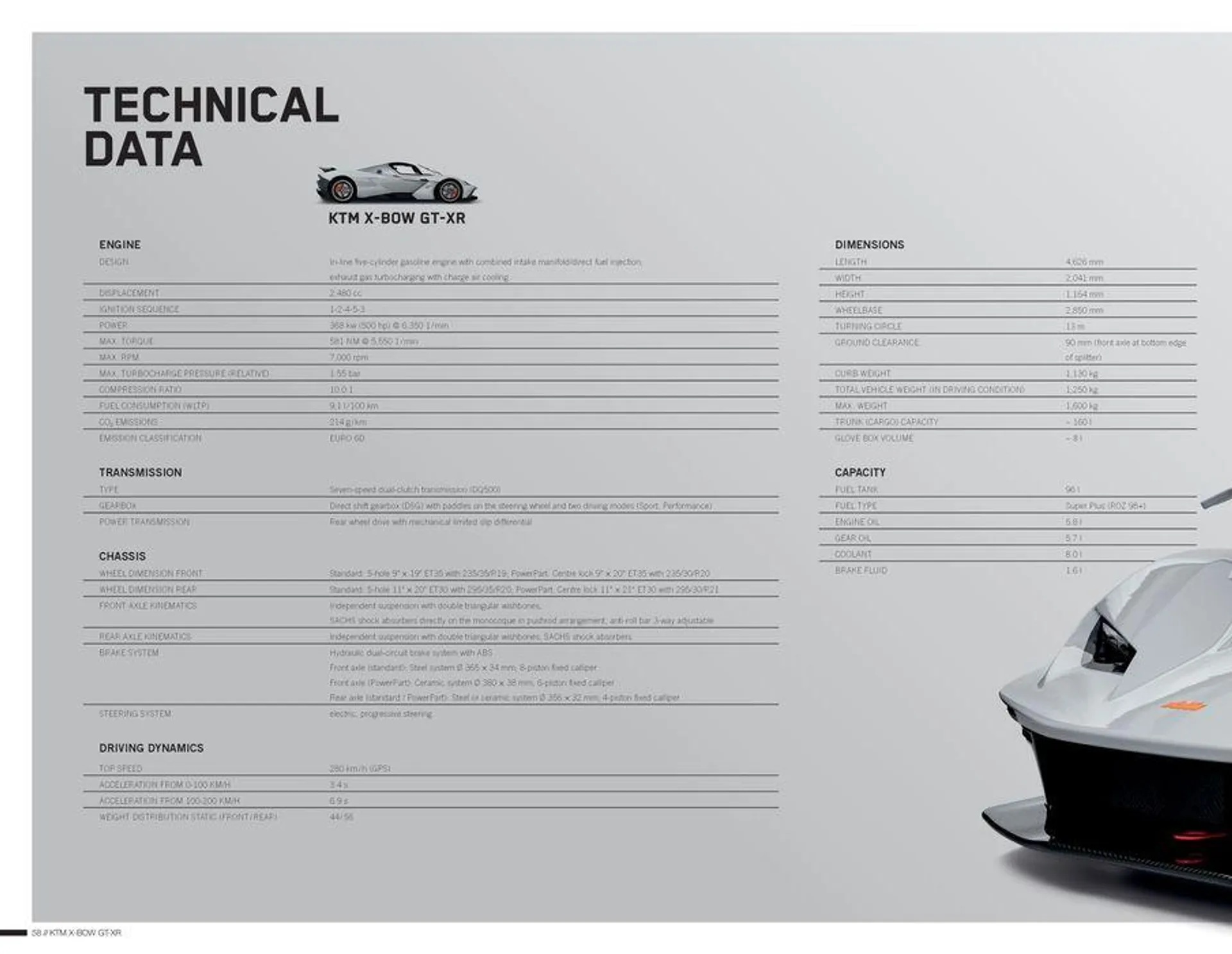 X-BOW GT-XR 2023 van 13 oktober tot 13 oktober 2024 - folder pagina 58