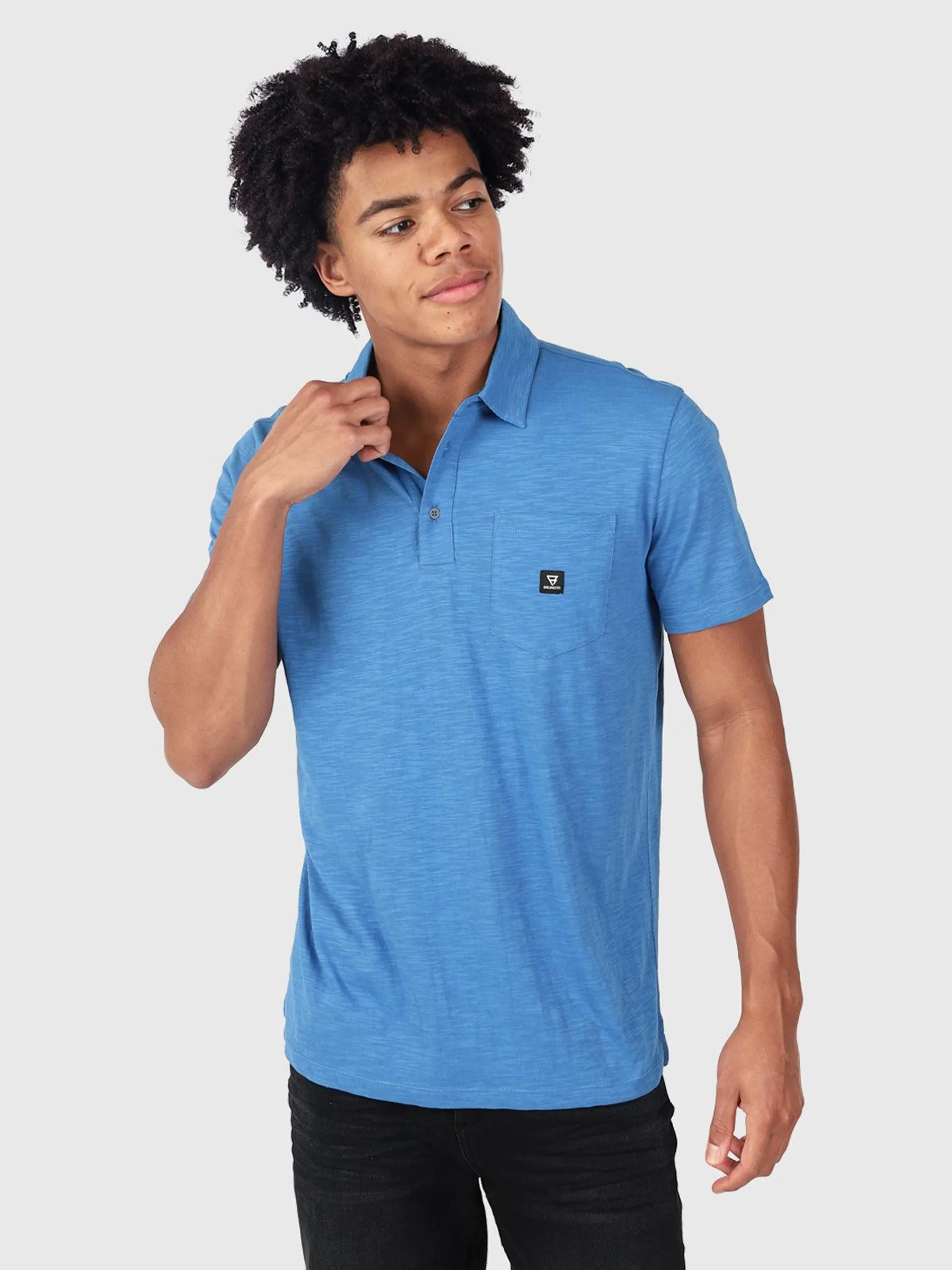 Palotje Men Polo Shortsleeve | Bright Blue