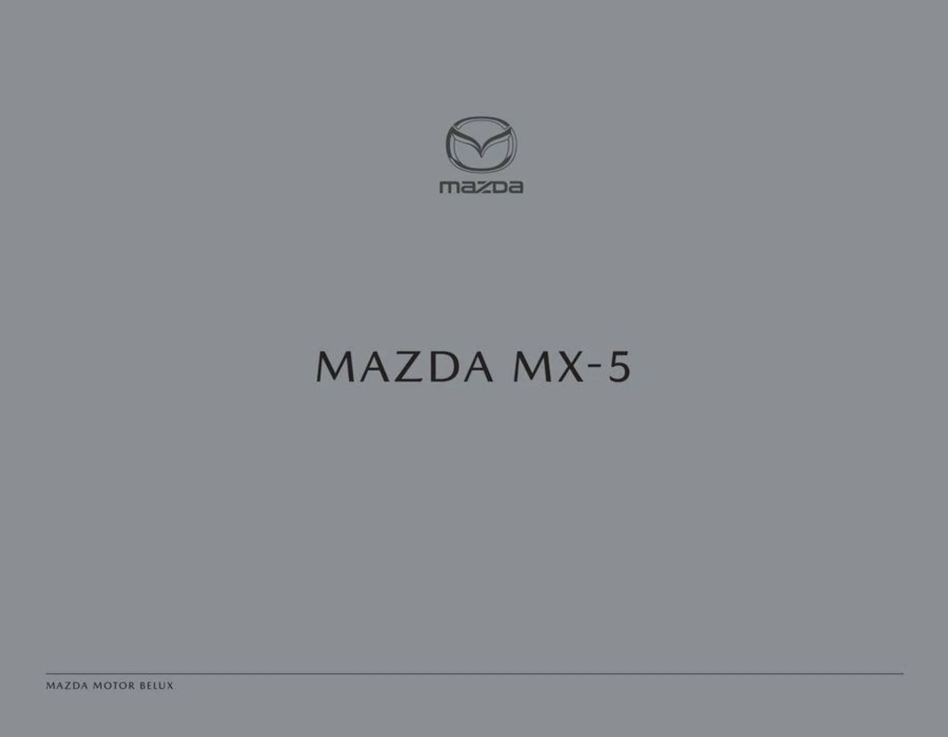 Brochure Mazda MX-5 - 1