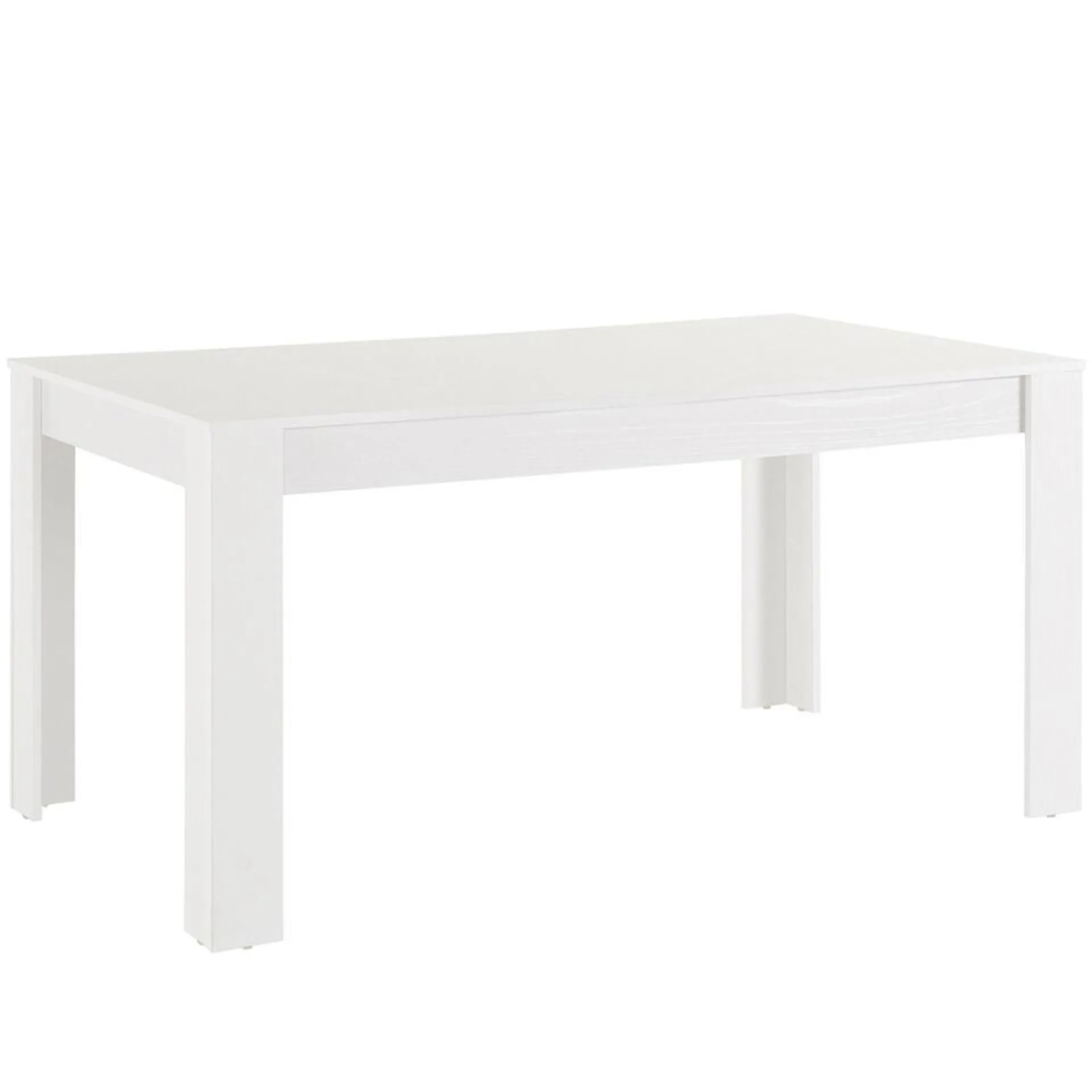 Lynn - Eettafel 160x90 cm voor 8 in wit MDF