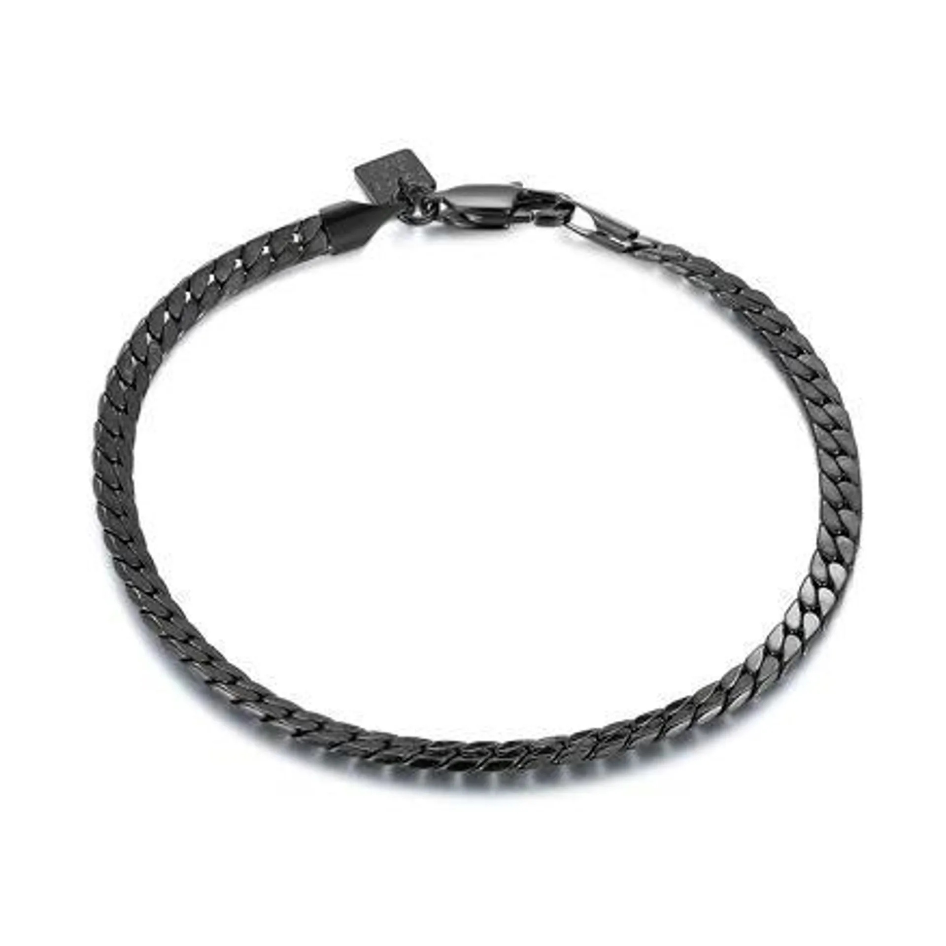 Armband in edelstaal, zwart