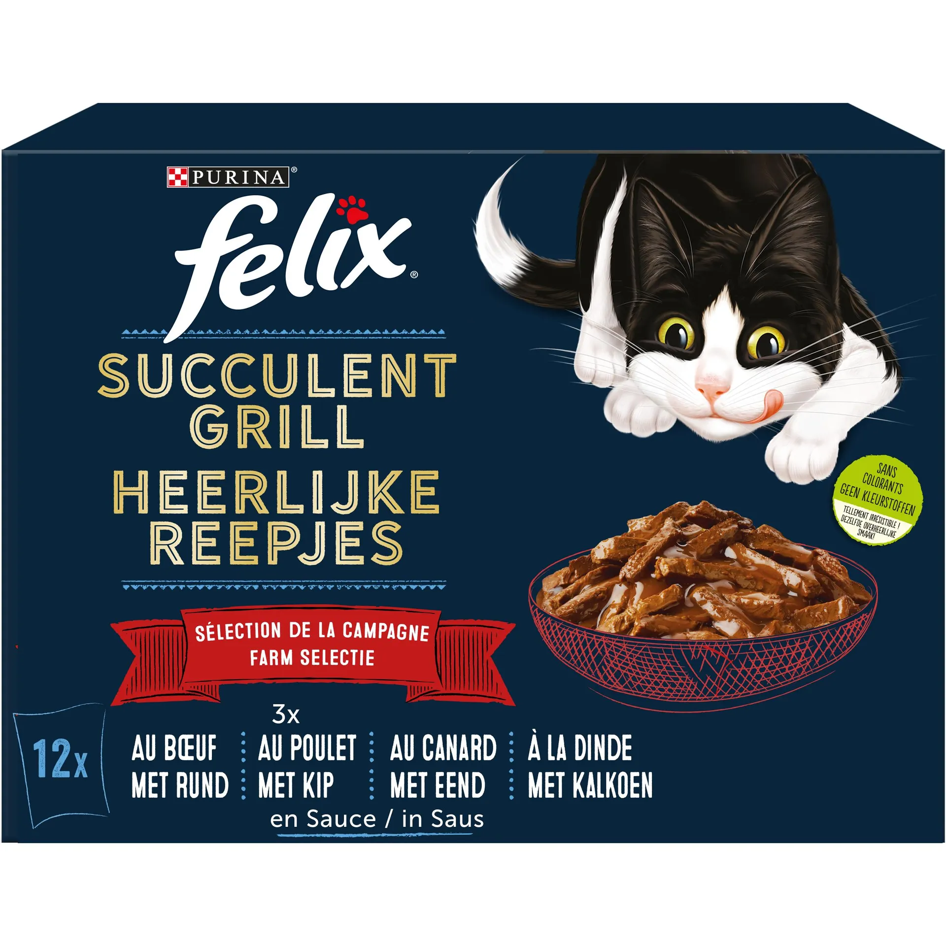 Felix heerlijke grill 12x80g countryside selectie adult