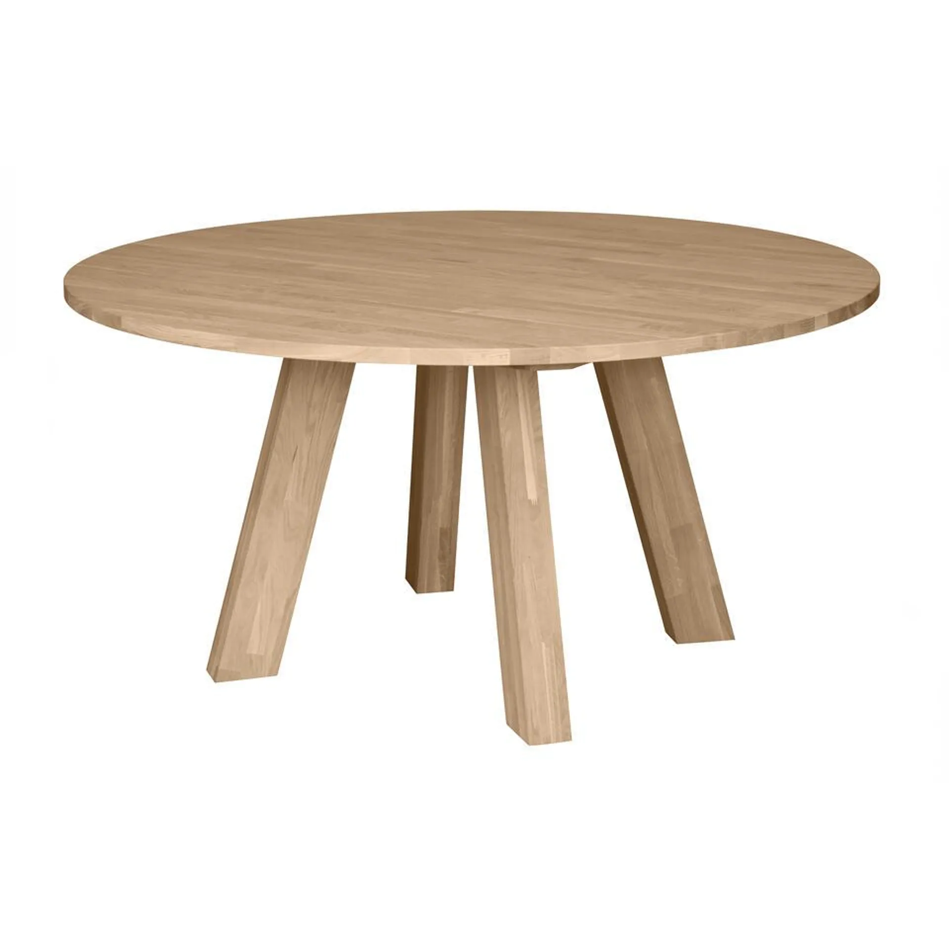 WOOOD Rhonda Eettafel - Rond - Eiken - Naturel - 75x150x150