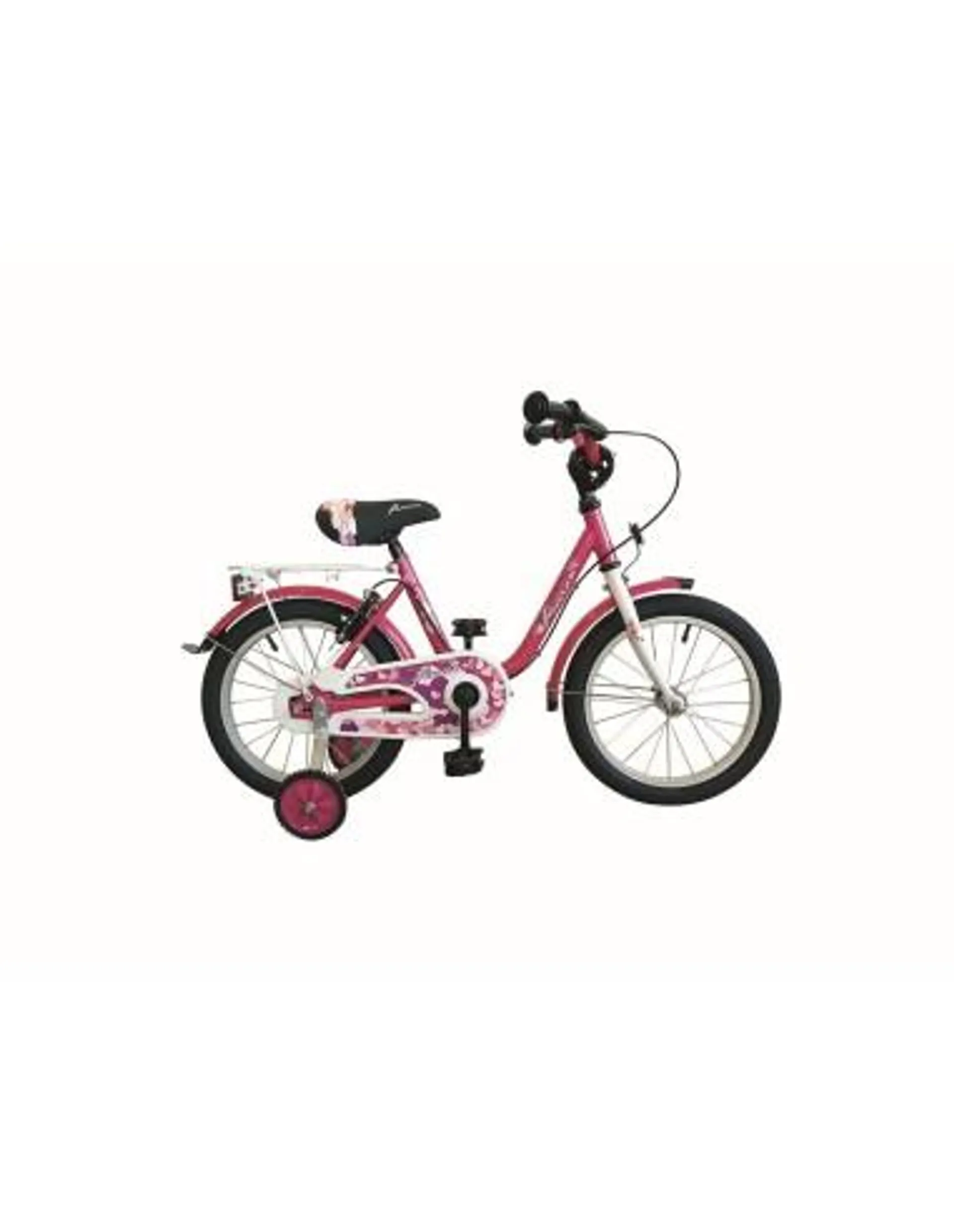 PASSION KINDERFIETS 18 INCH FUCHSIA/WIT