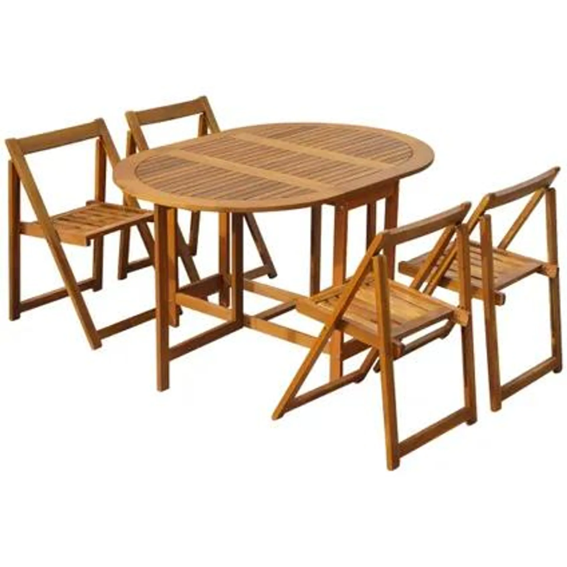 ensemble de salle à manger d'extérieur vidaXL Brun mobilier de jardin en bois