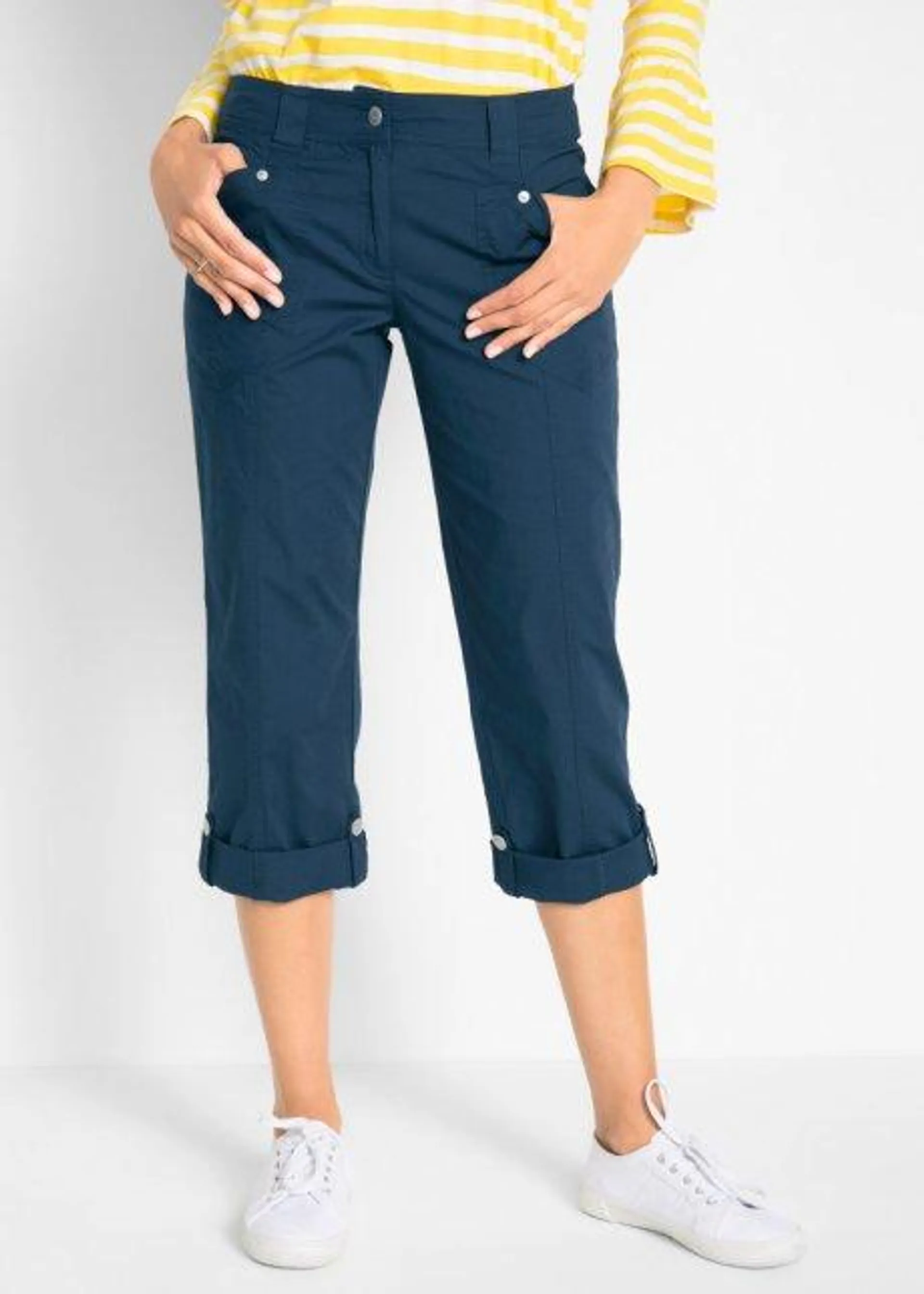 Pantalon extensible cargo 3/4