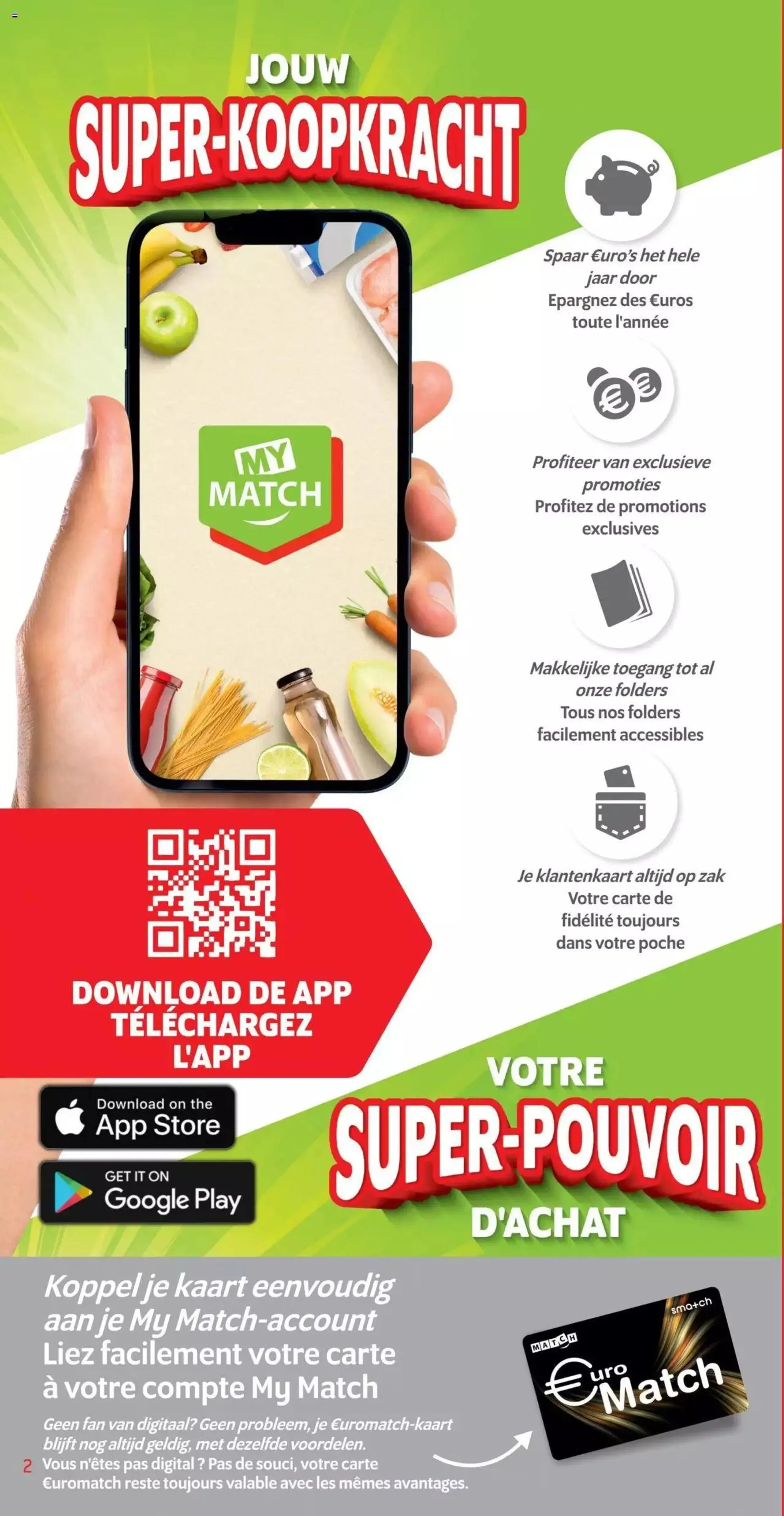 Match Supermarché folder / publicité - 1