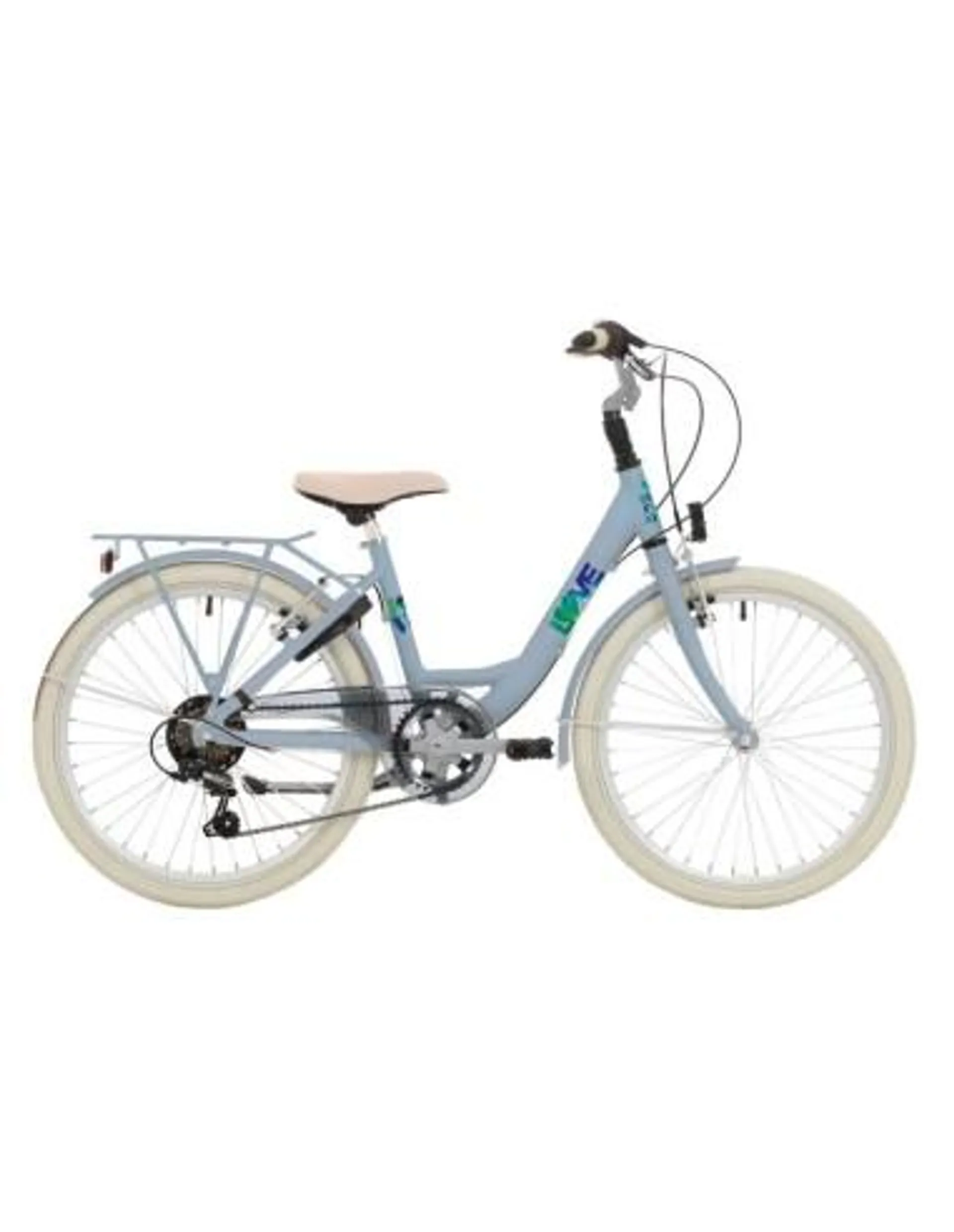 BIKEFUN LOVE GIRL 20 MATBLAUW 6 SPEED