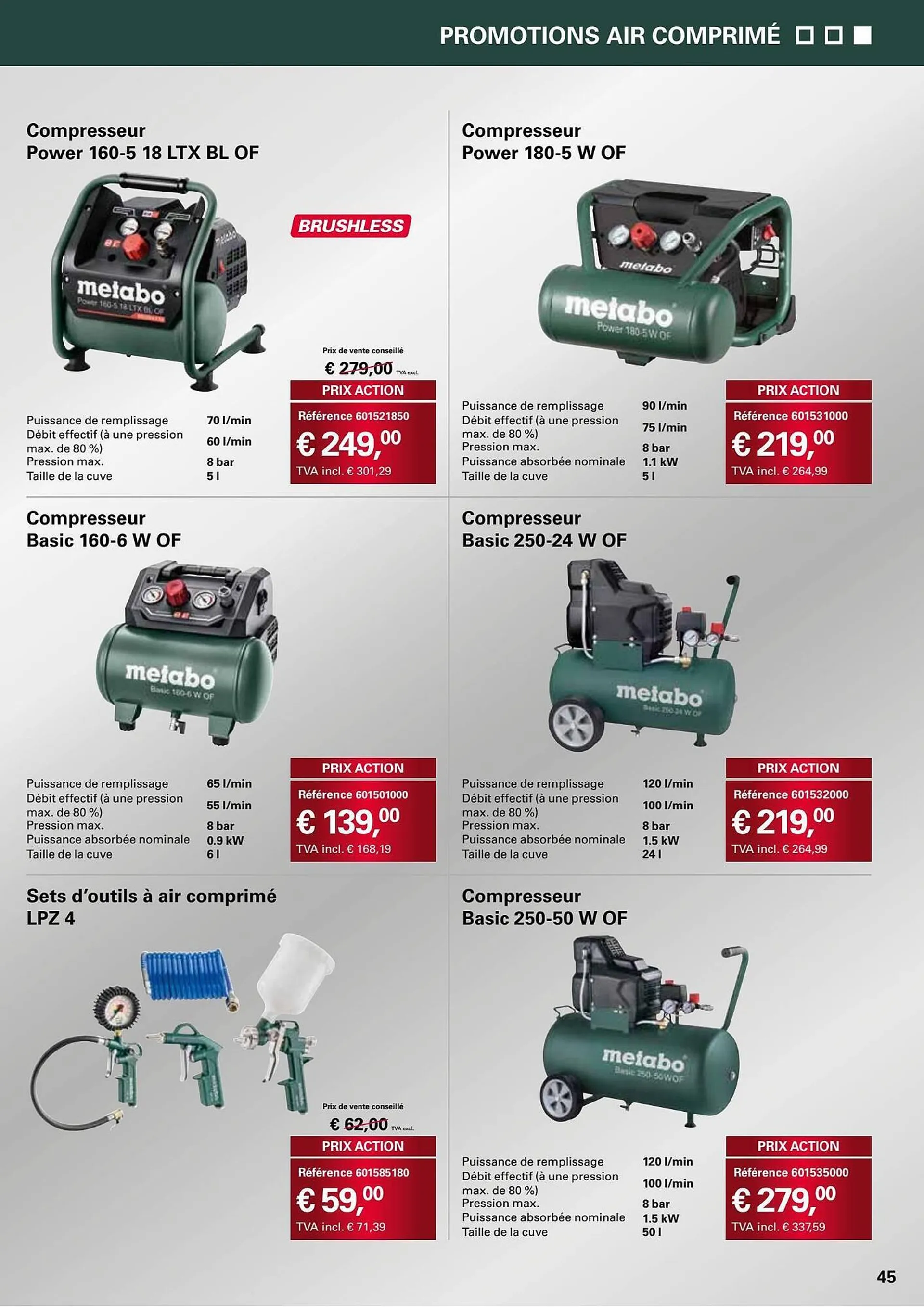 Metabo folder van 1 september tot 31 januari 2024 - folder pagina 45