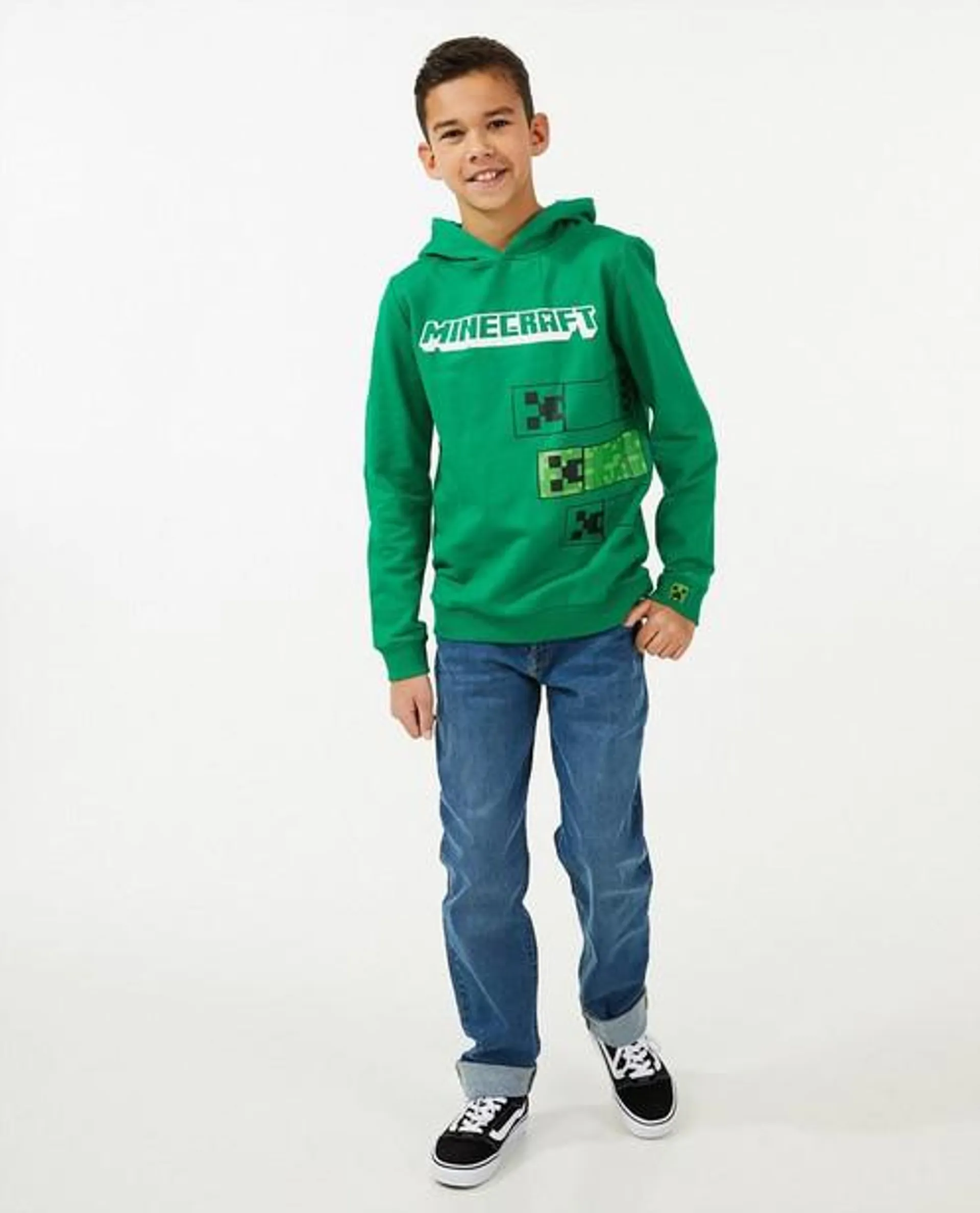 Groene Minecraft hoodie