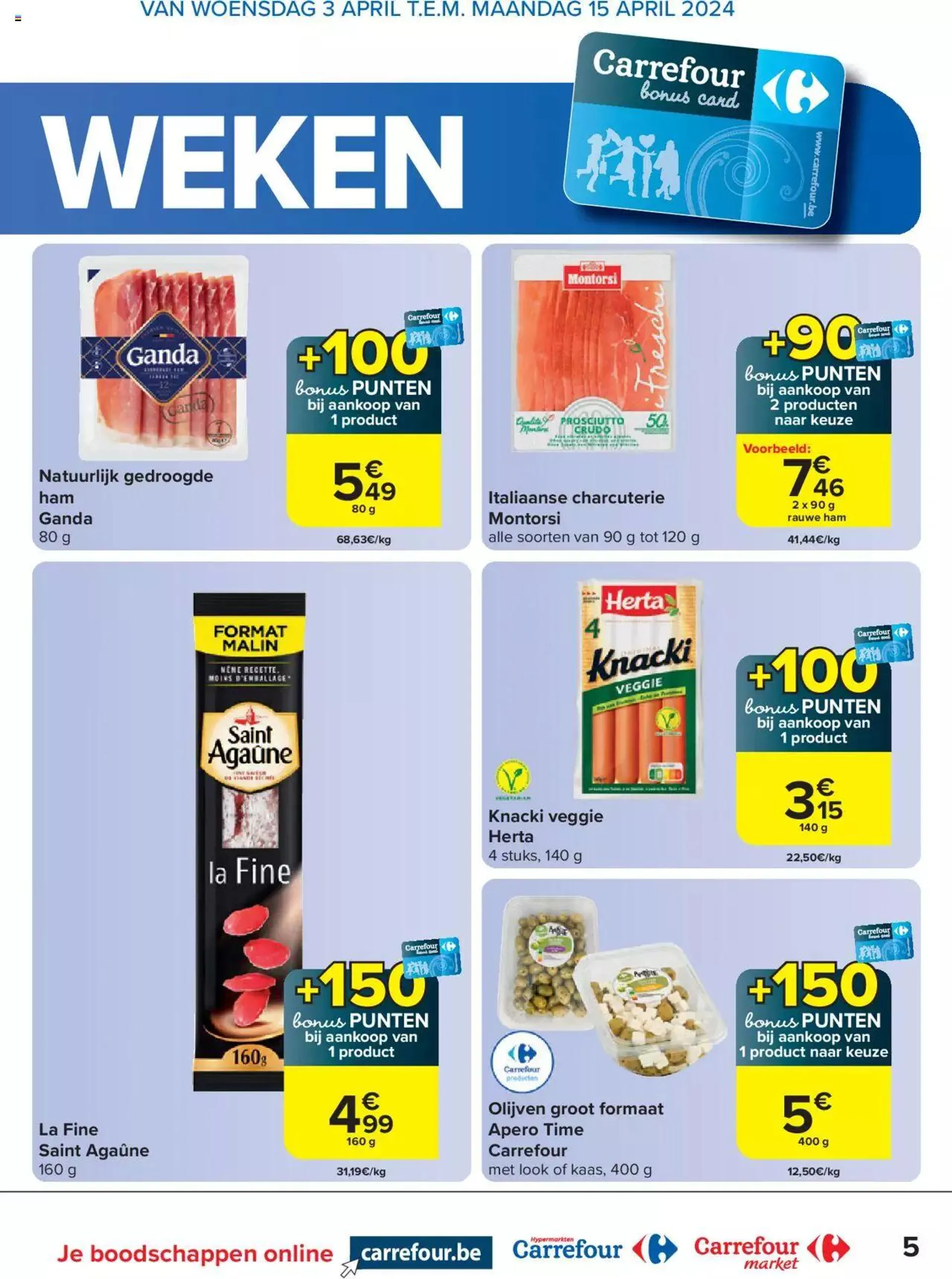 Carrefour Special Bonus Punten van 15 april tot 31 december 2024 - folder pagina 5