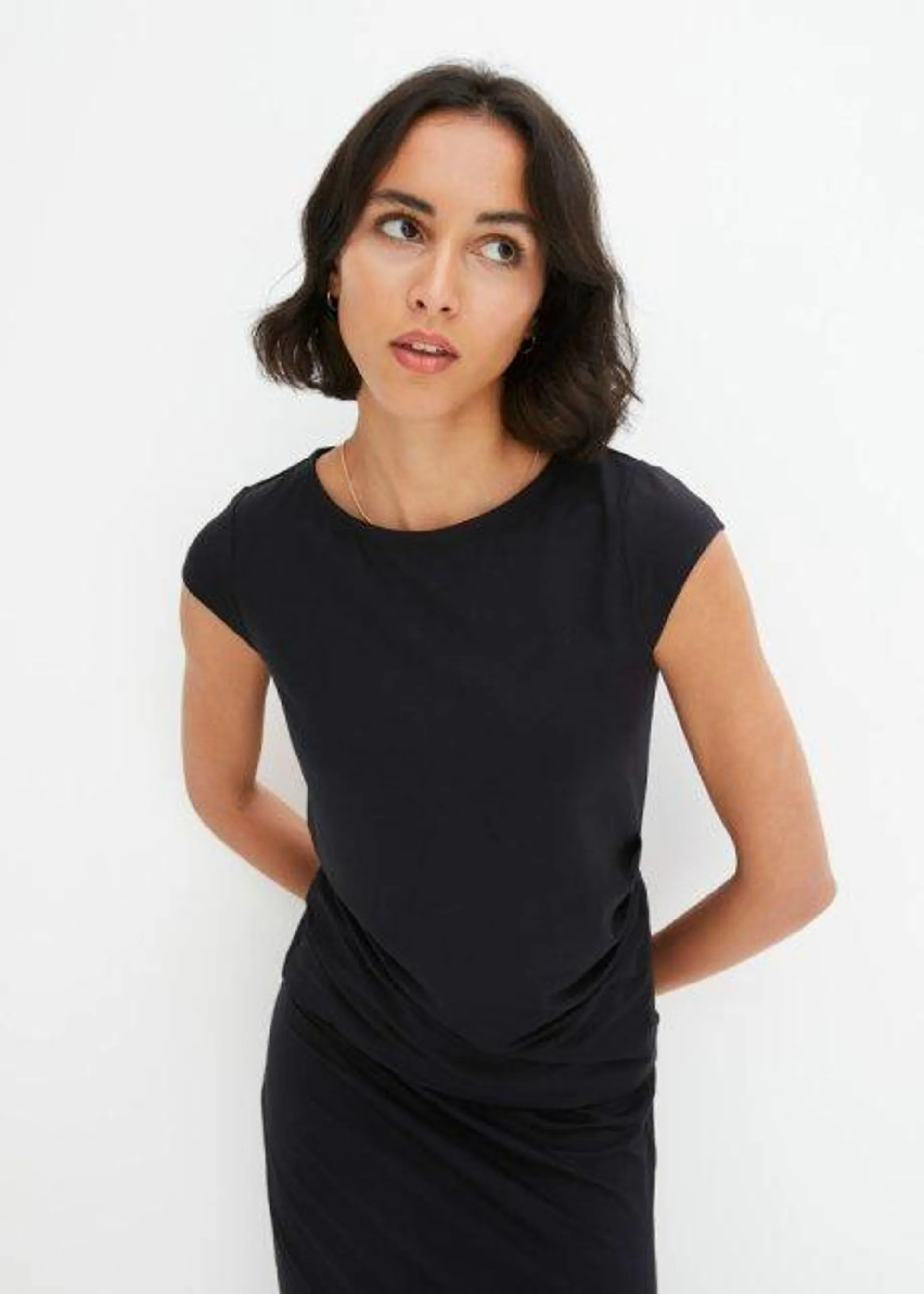 T-shirt en viscose fluide