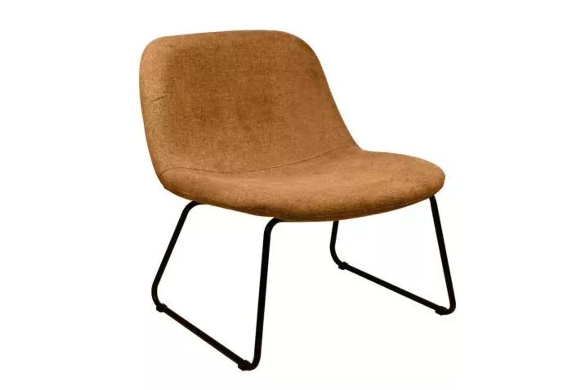 Fauteuil Olly stof bruin