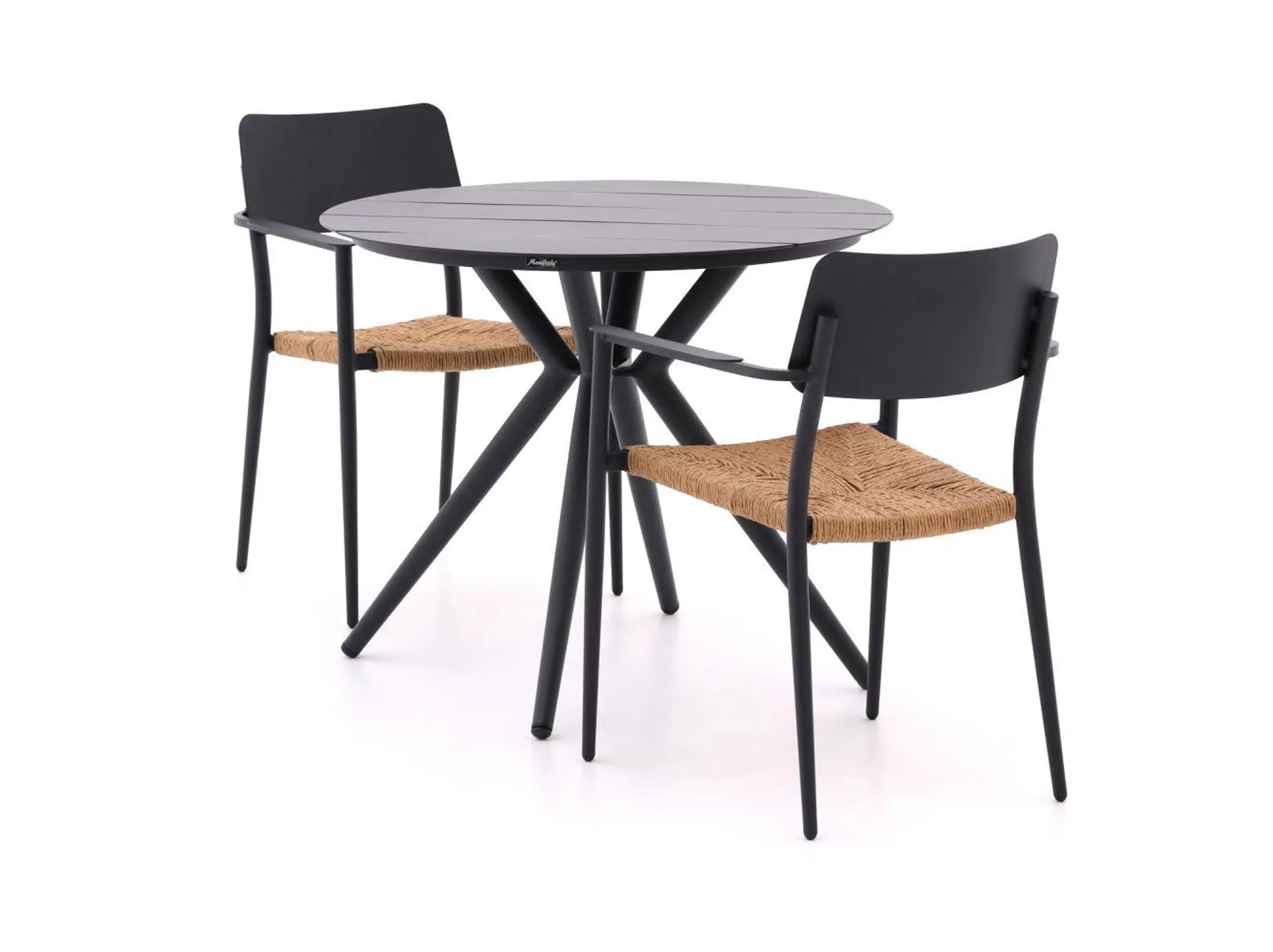 Bellagio Cino/Sora ø90cm dining tuinset 3-delig stapelbaar