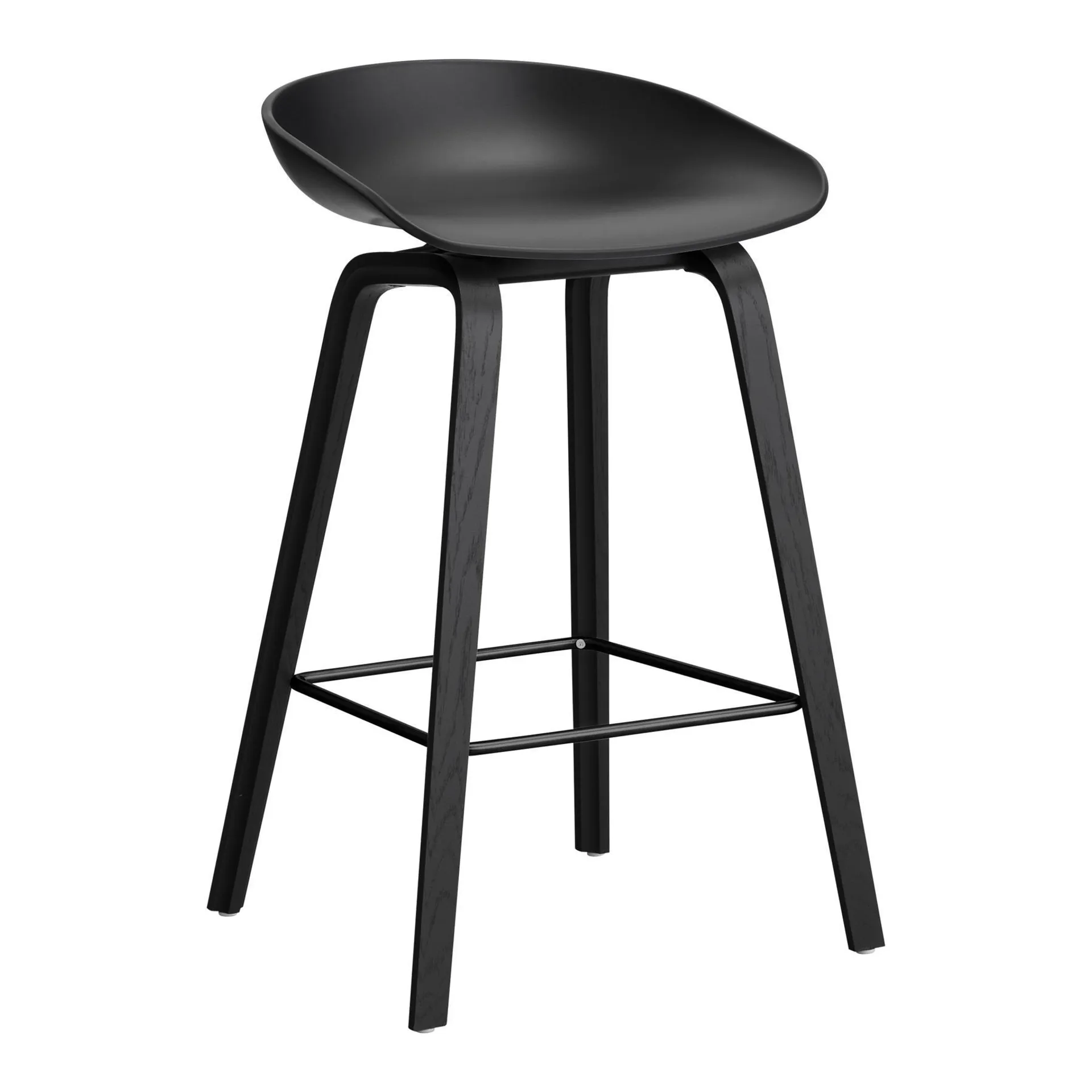 HAY About a Stool AAS32 Barkruk - H 65 cm - Black Oak - Black