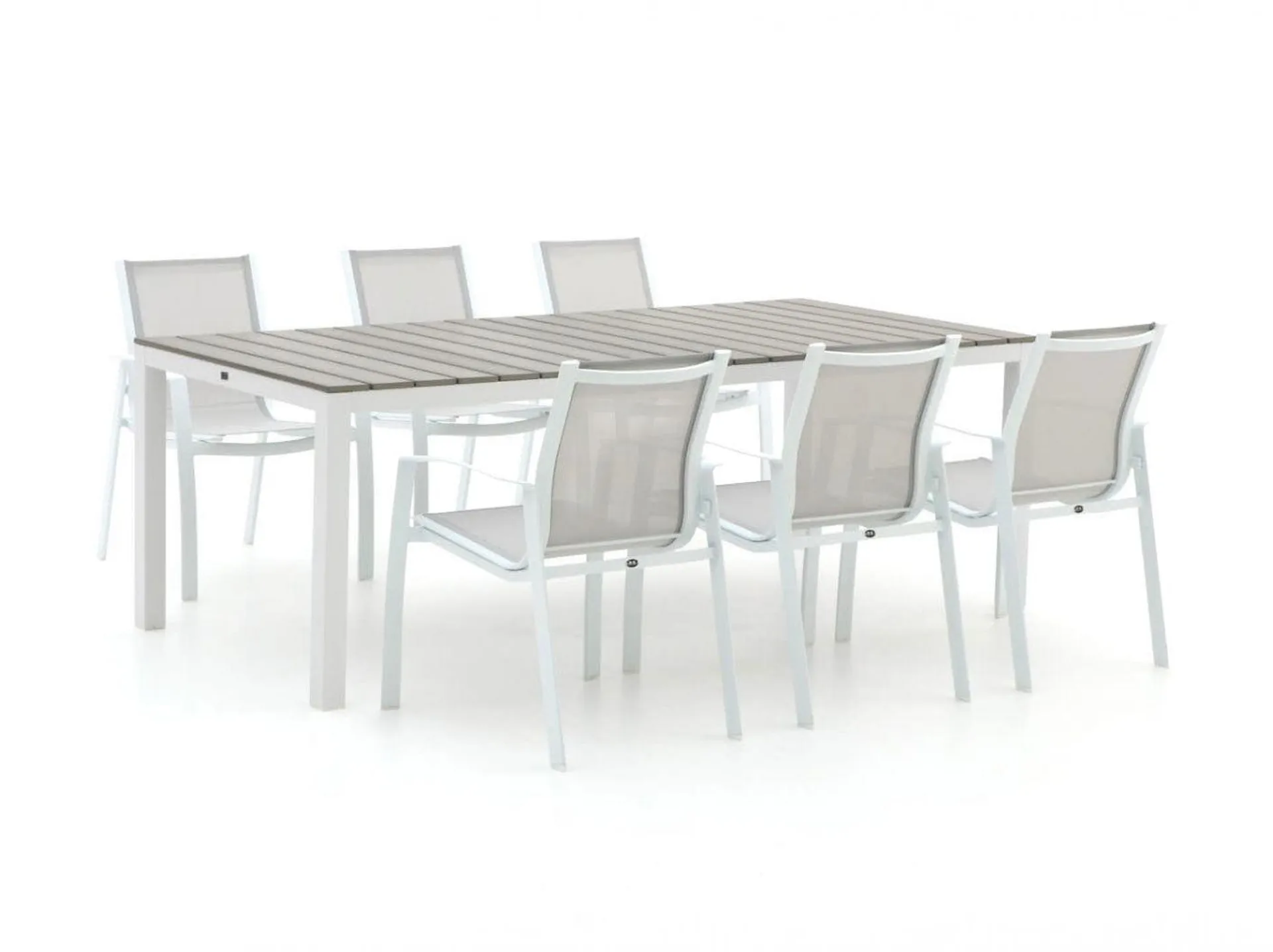 R&S Design Altea/Fidenza 220cm dining tuinset 7-delig stapelbaar