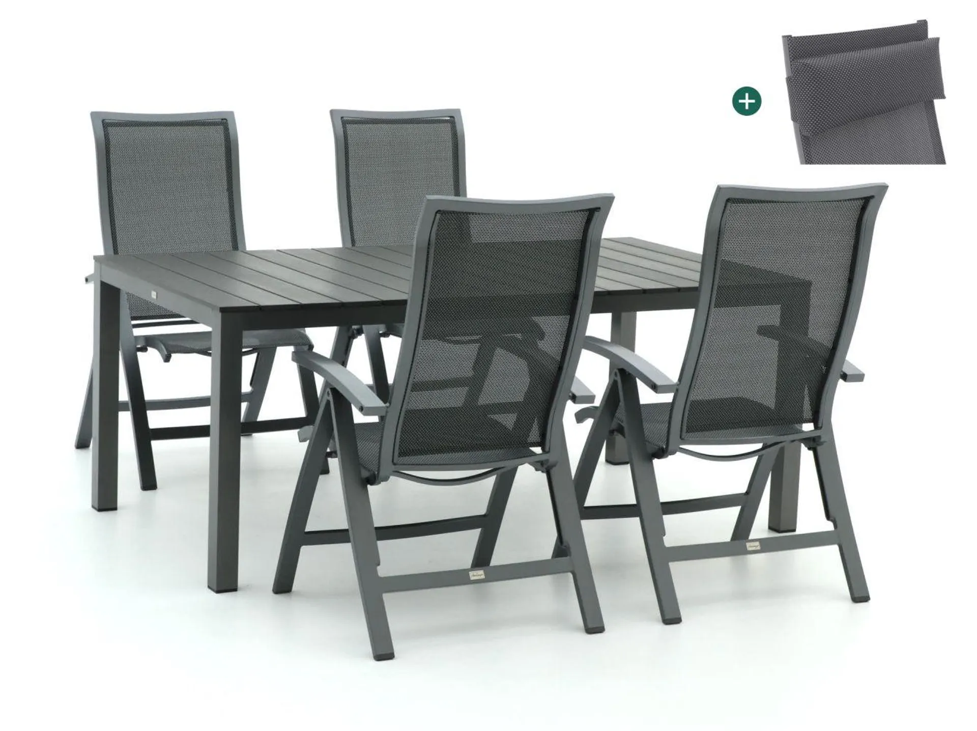 Bellagio Lugo/Fidenza 183cm dining tuinset 5-delig verstelbaar