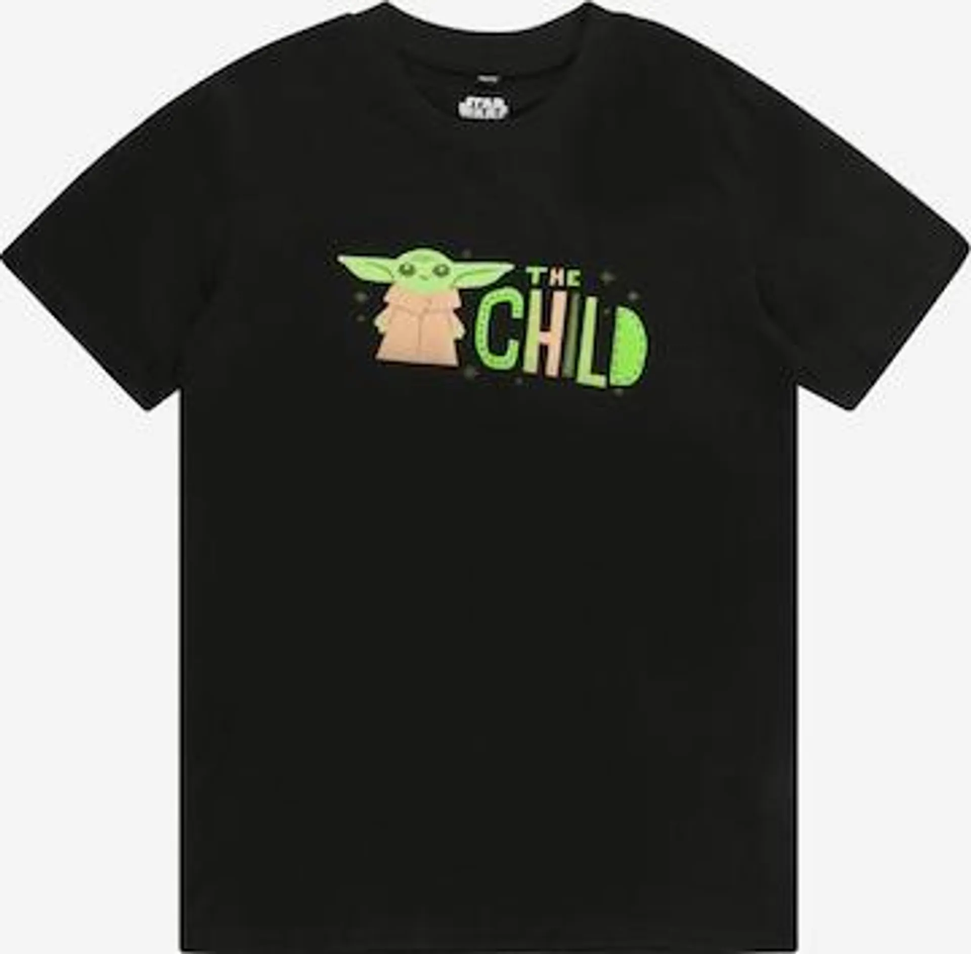 Mister Tee Shirt 'Mandalorian The Child' in Zwart